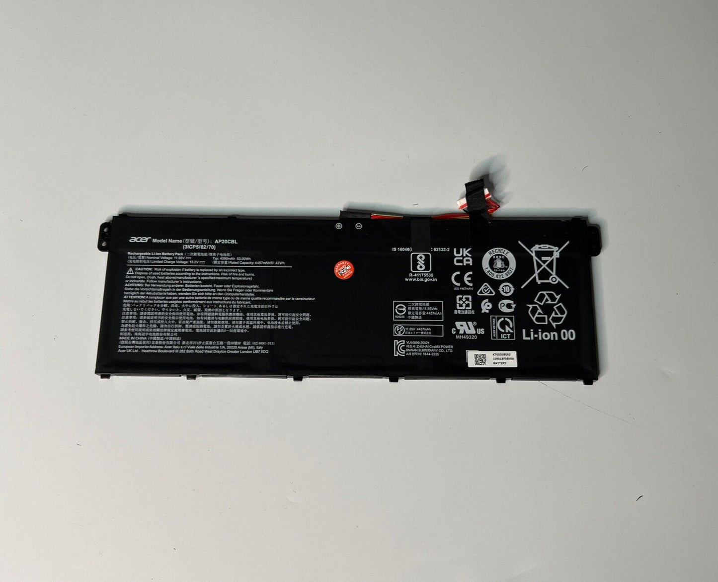 AP20CBL Battery for Acer Swift SF314 SF314-43-R2R4 R5-5500U Aspire 5 A515-45