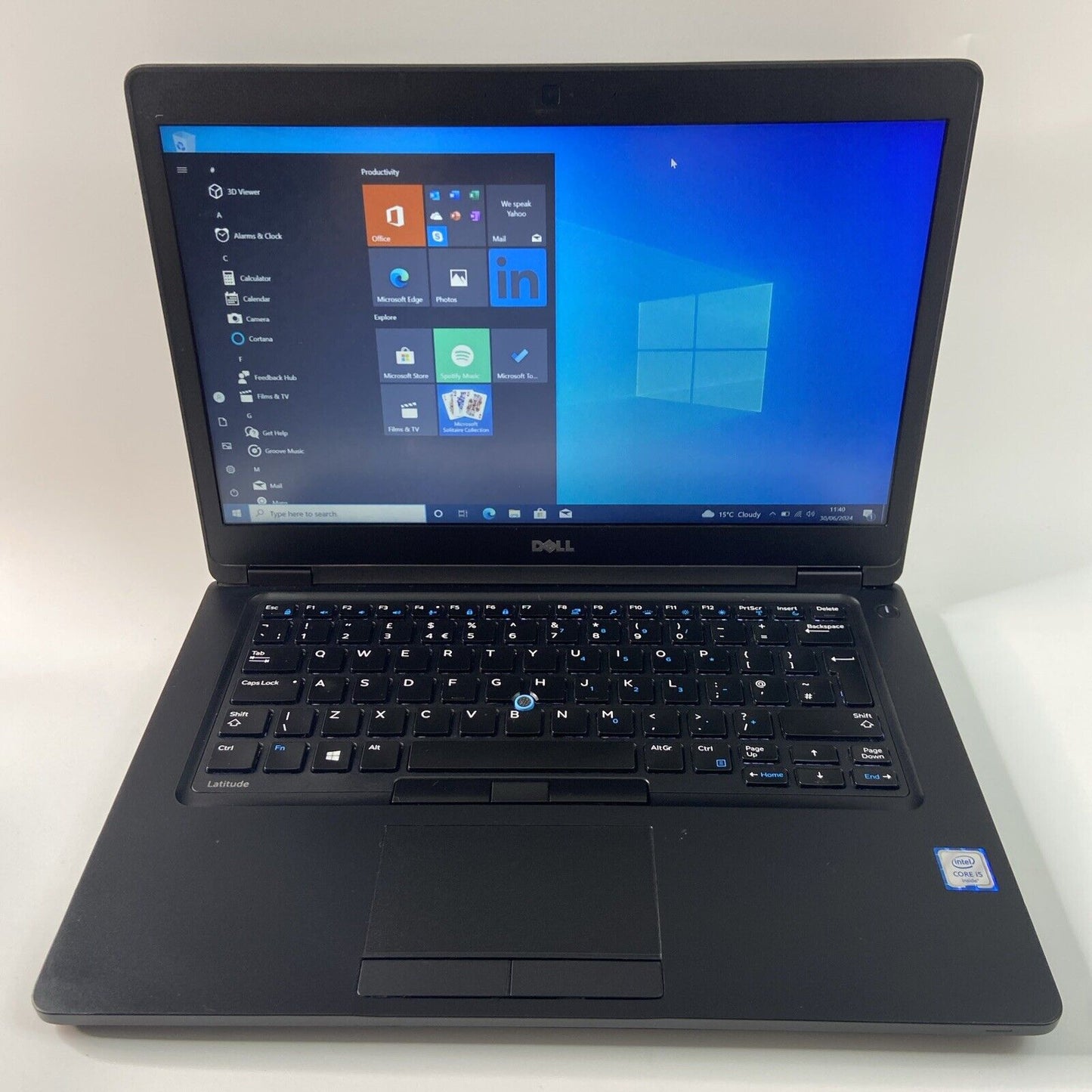 Dell Latitude 5480 Core i5-7th Gen 16GB 256GB SSD 14" FHD Win 10 pro Laptop