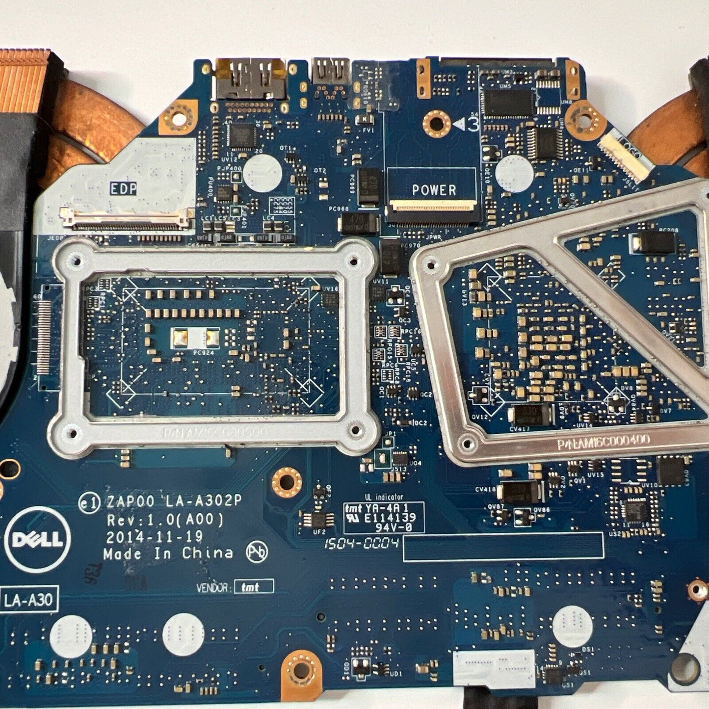 Dell Alienware 13 Motherboard i7-5500u 2.40GHz Heatsink + Fans WORKING
