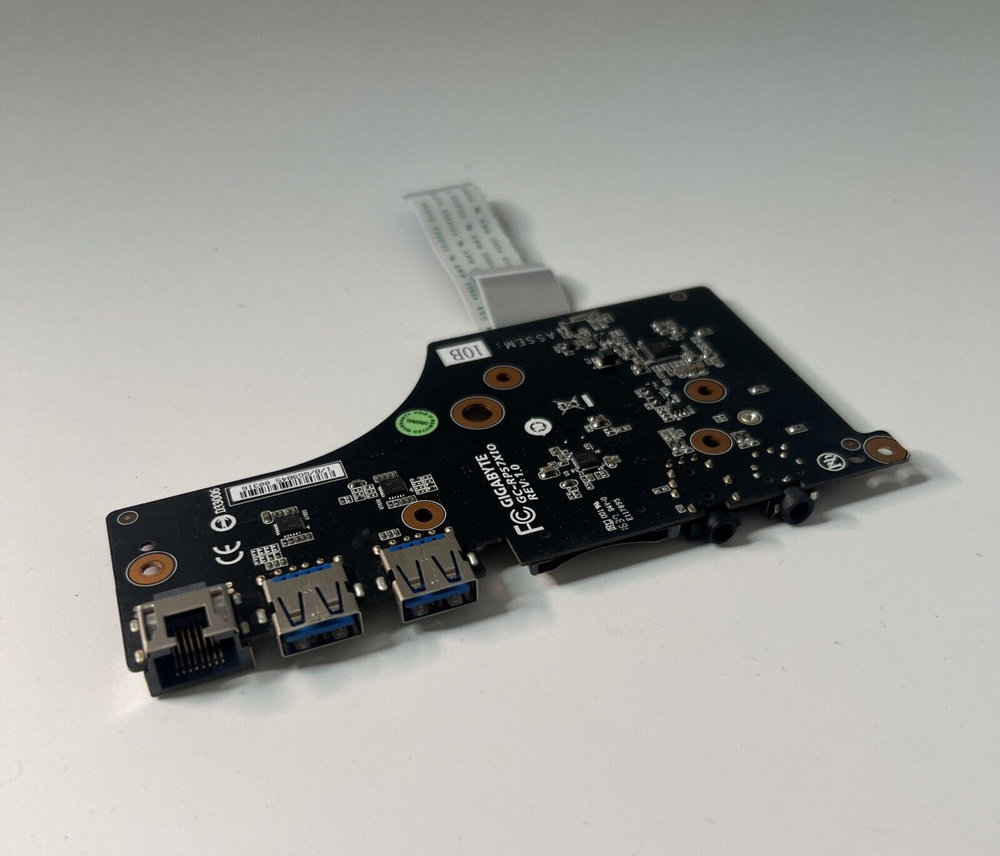 Gigabyte p57x v6 USB Audio LAN SD Card Reader Board with Cable GC-RP57XIO