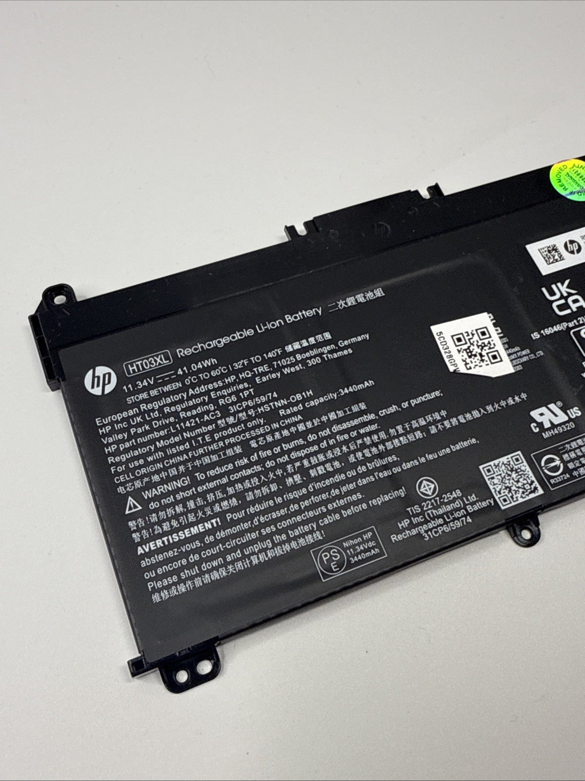 Genuine HP HT03XL Laptop Battery L11119-855 (VERY GOOD HEALTH)