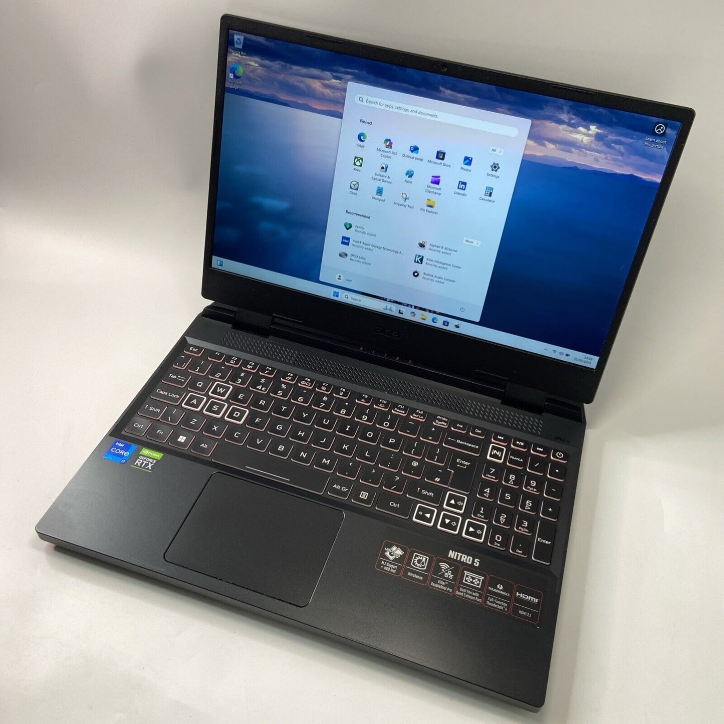 Acer Nitro 5 AN515-58 15" Gaming Laptop Intel i7 12th Gen 16GB 512GB RTX 3070 Ti
