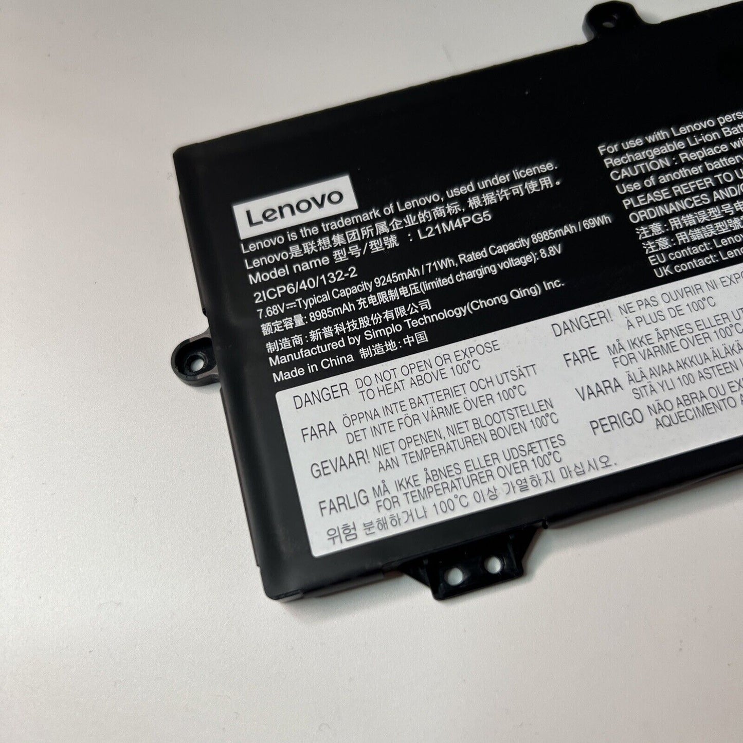Lenovo Ideapad 5 Chrome 16IAU7 Battery L21M4PG5 Genuine