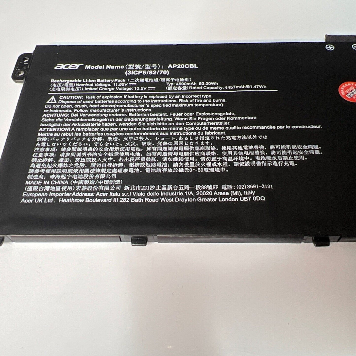 AP20CBL Battery for Acer Swift SF314 SF314-43-R2R4 R5-5500U Aspire 5 A515-45