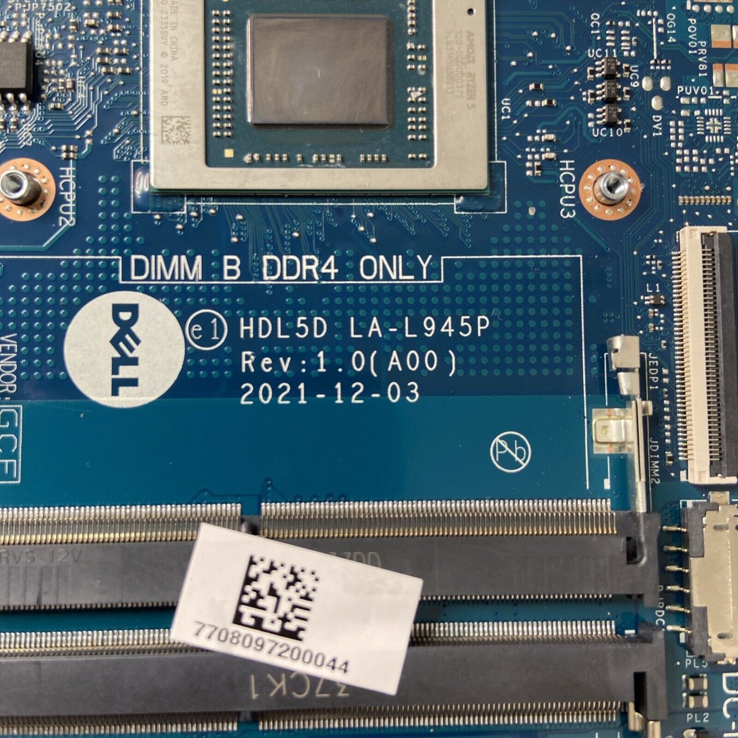 Dell Inspiron 15 3525 AMD Ryzen 5 5500U Motherboard 0C3WG4 For Parts