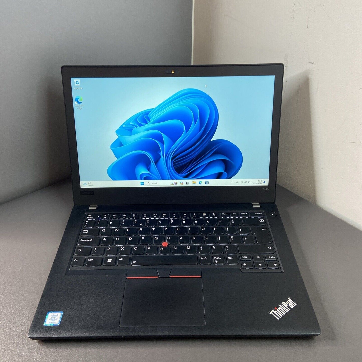 Lenovo ThinkPad T490 14" 256GB SSD Intel Core i5-8250U 8th Gen, 8GB RAM Win 11