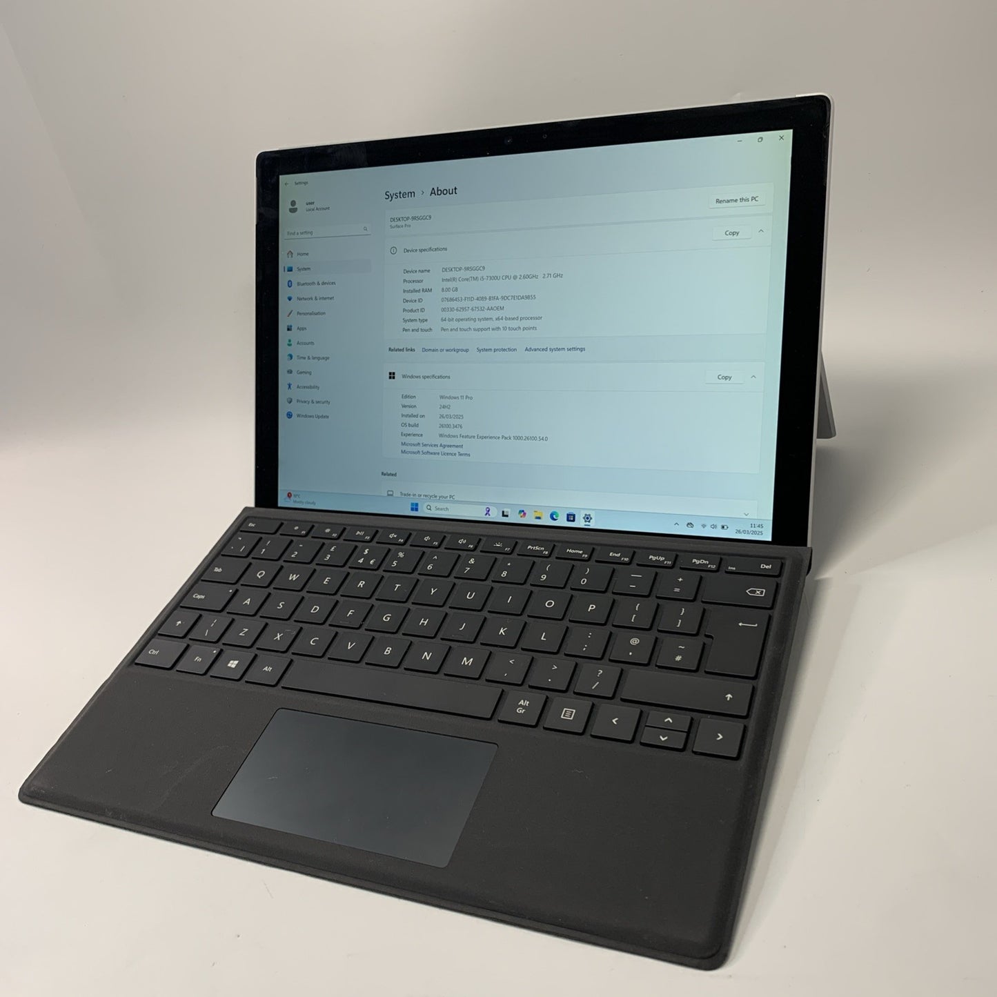 Microsoft Surface Pro 5 12.3 inch Tablet Intel Core i5-7300U 8GB RAM 256GB SSD