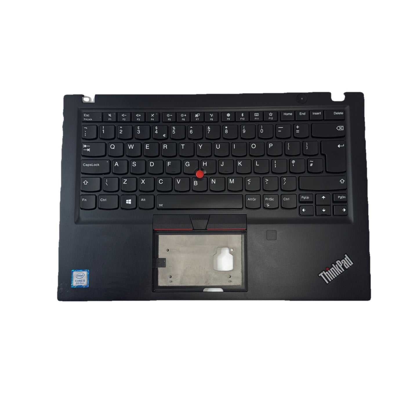 Genuine Lenovo T490s Palmrest Assembly UK Keyboard Black AM1BR000500