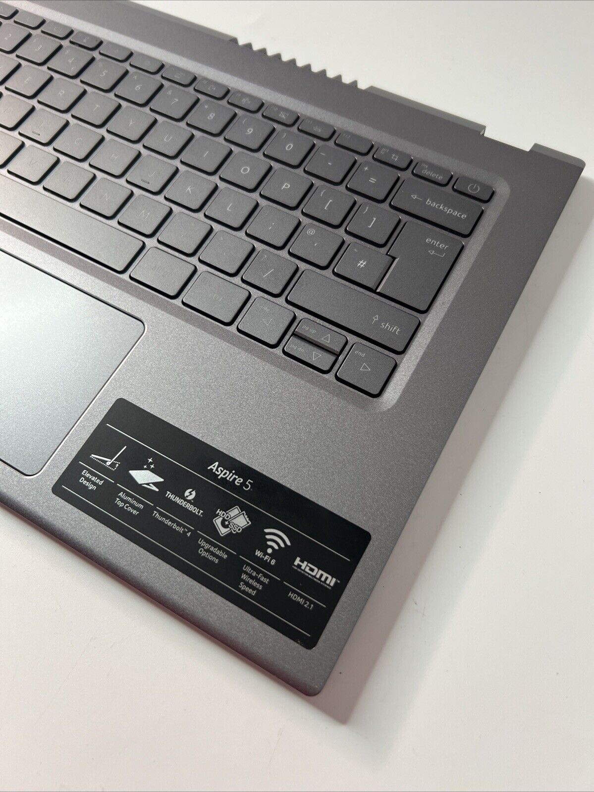 Acer Aspire 5 A514-55 Complete Palmrest Assembly UK Keyboard Touchpad Speakers