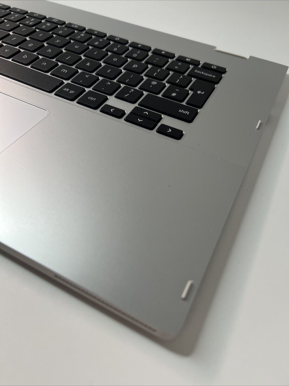 Asus CX1500CN Genuine Palmrest Assembly UK Keyboard Touchpad Silver (VERY GOOD)
