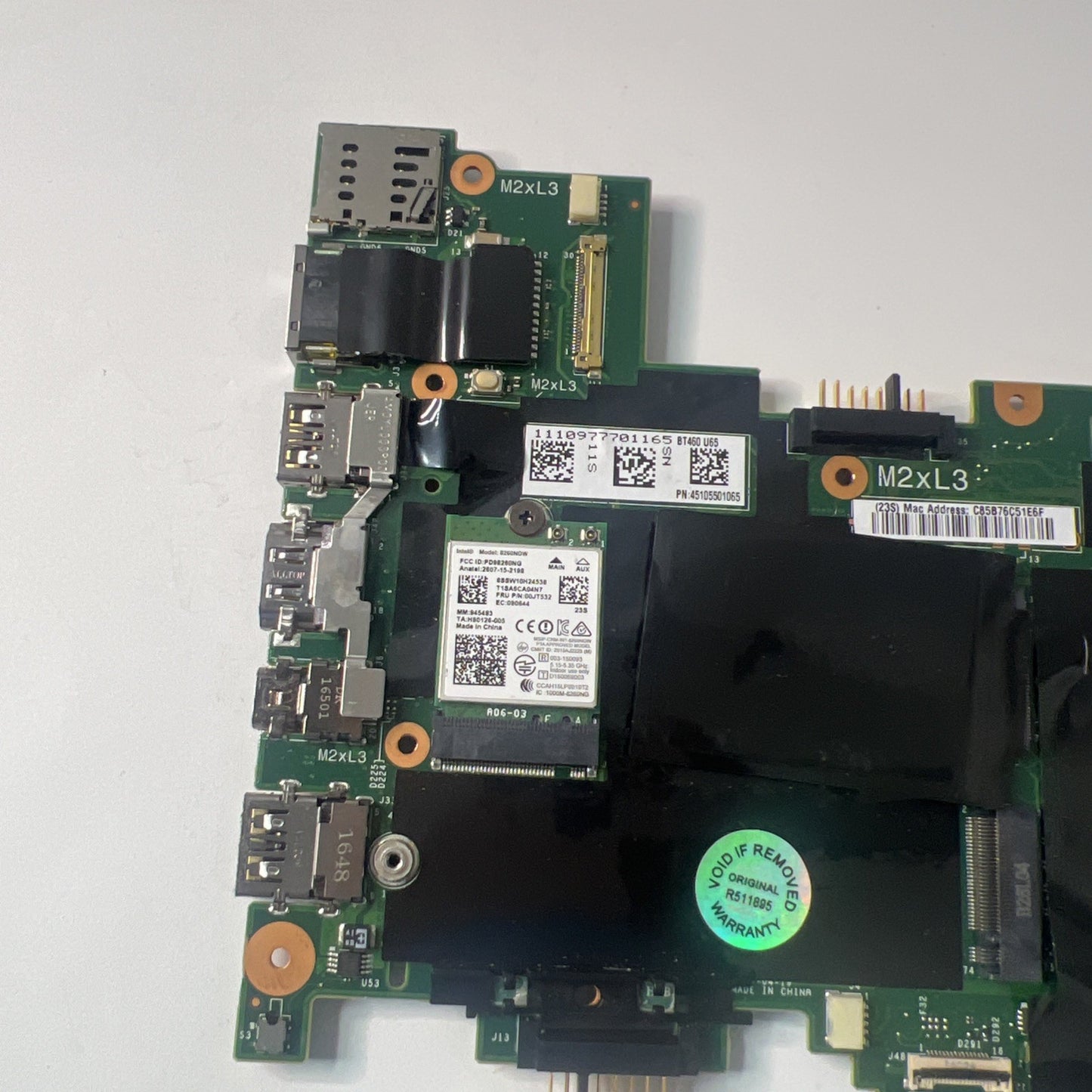 Lenovo ThinkPad T460S Motherboard Intel Core i5-6300U 4GB P/N 45113501009