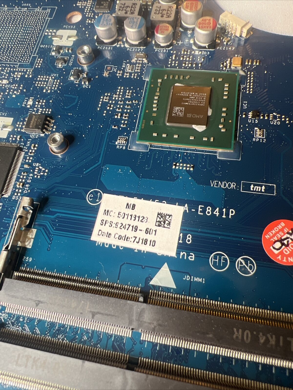 HP 15-BW0XX MOTHERBOARD AMD A9/9420 RADON R5 CTL51/53 LA-E841P