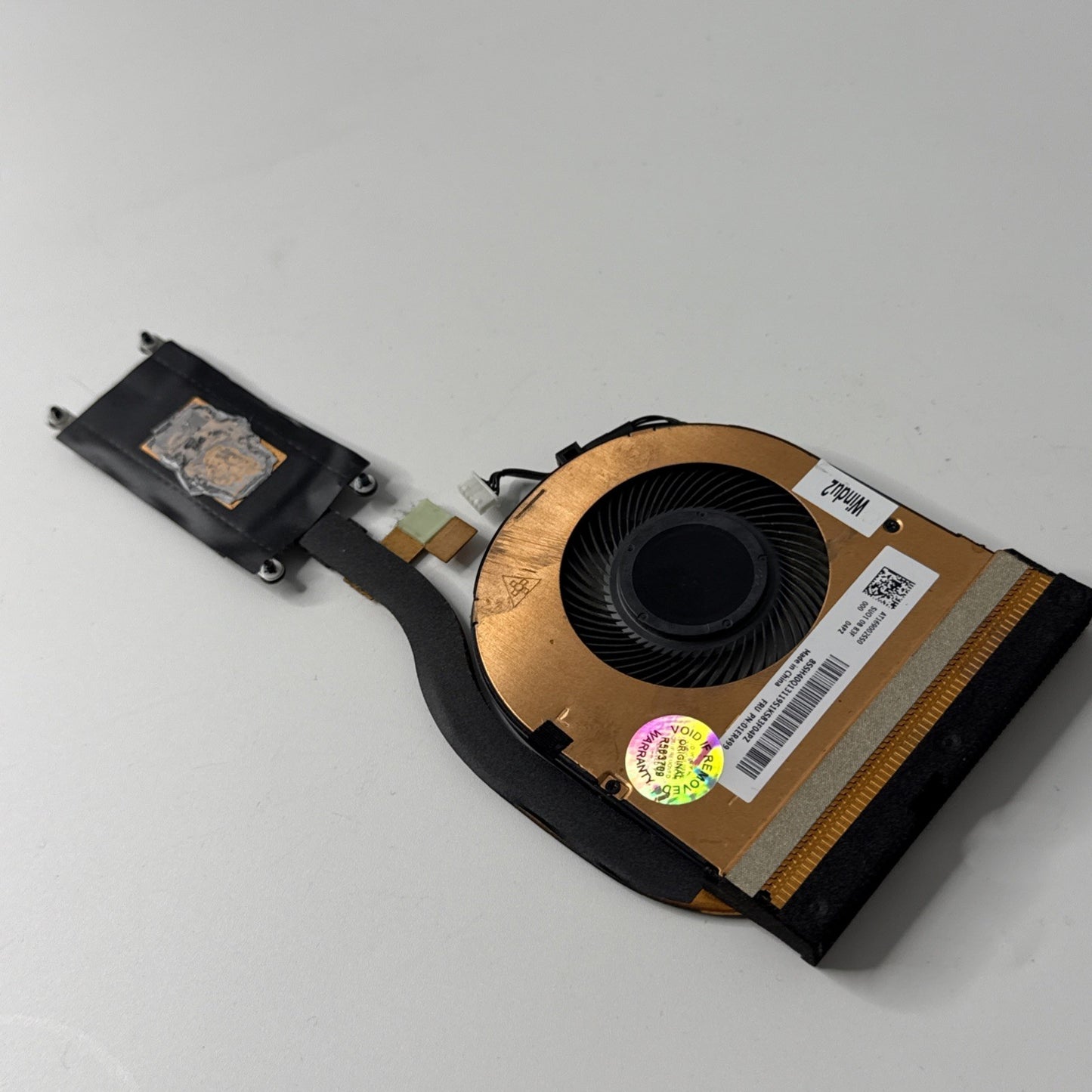 Lenovo ThinkPad T480 Laptop Heatsink with Cooling Fan 01ER499