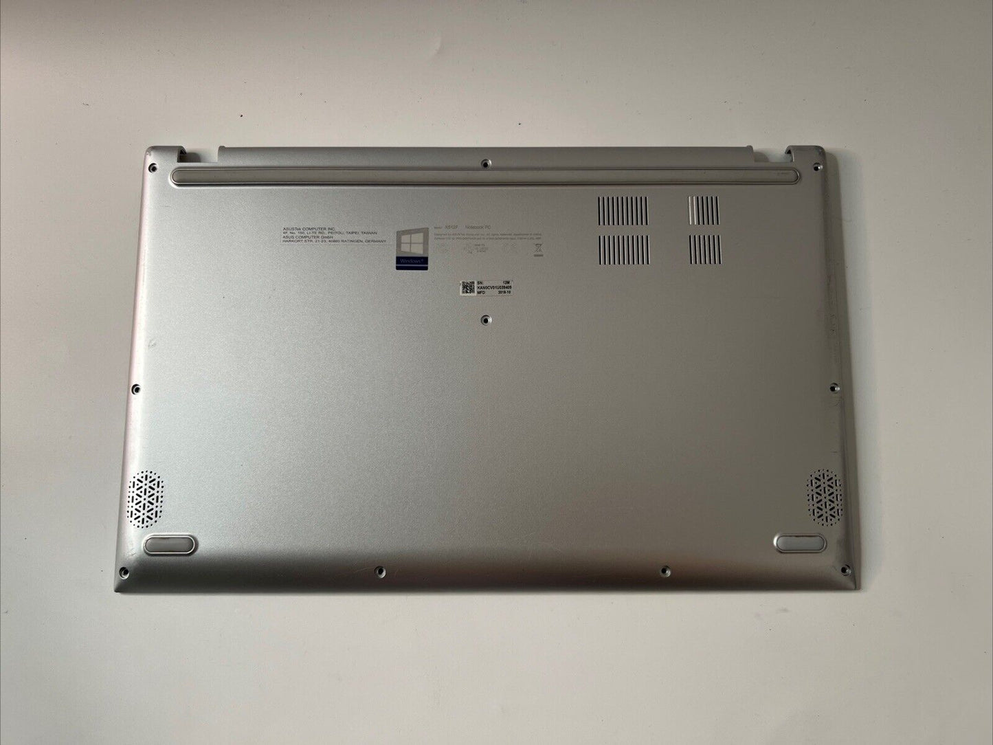 Asus Vivobook X512D X512F X512U Base Bottom Cover Case Chassis Silver