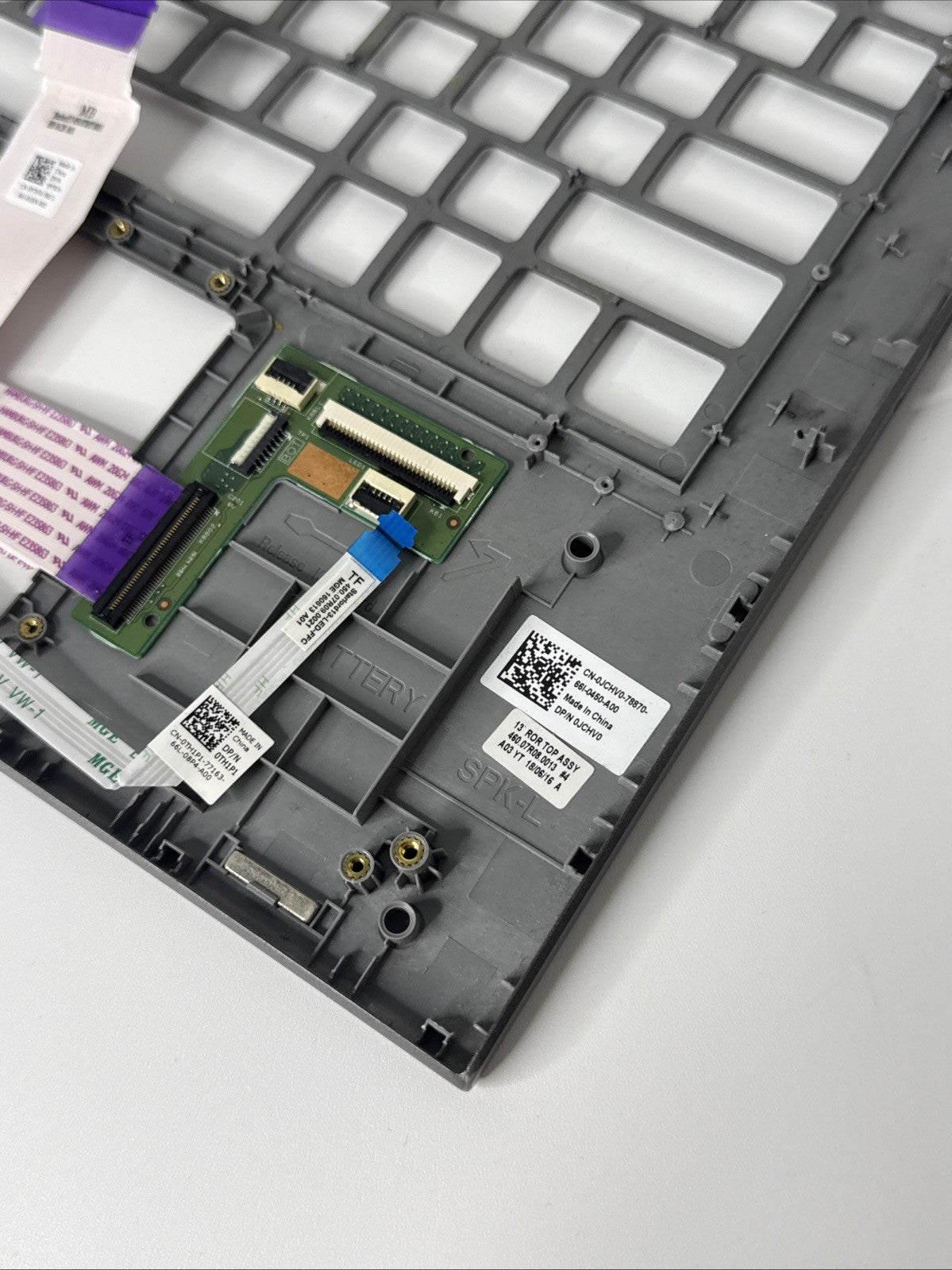 Genuine Dell Inspiron 13 5368 5378 Palmrest Assembly Keyboard Connector 0JCHV0