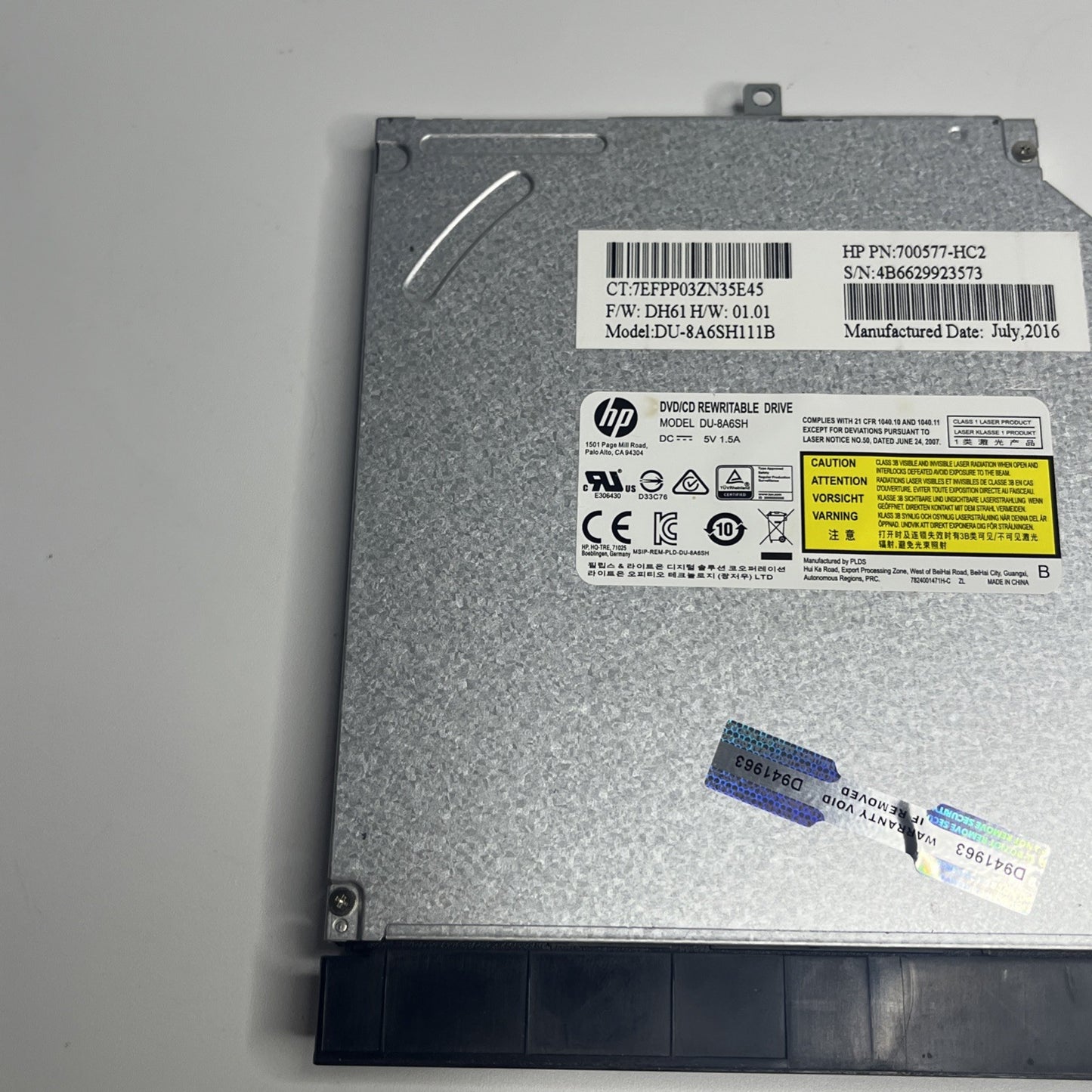 Genuine Hp Notebook 15-AY167SA Multi DVD Writer Drive ( 700577-HC2 )
