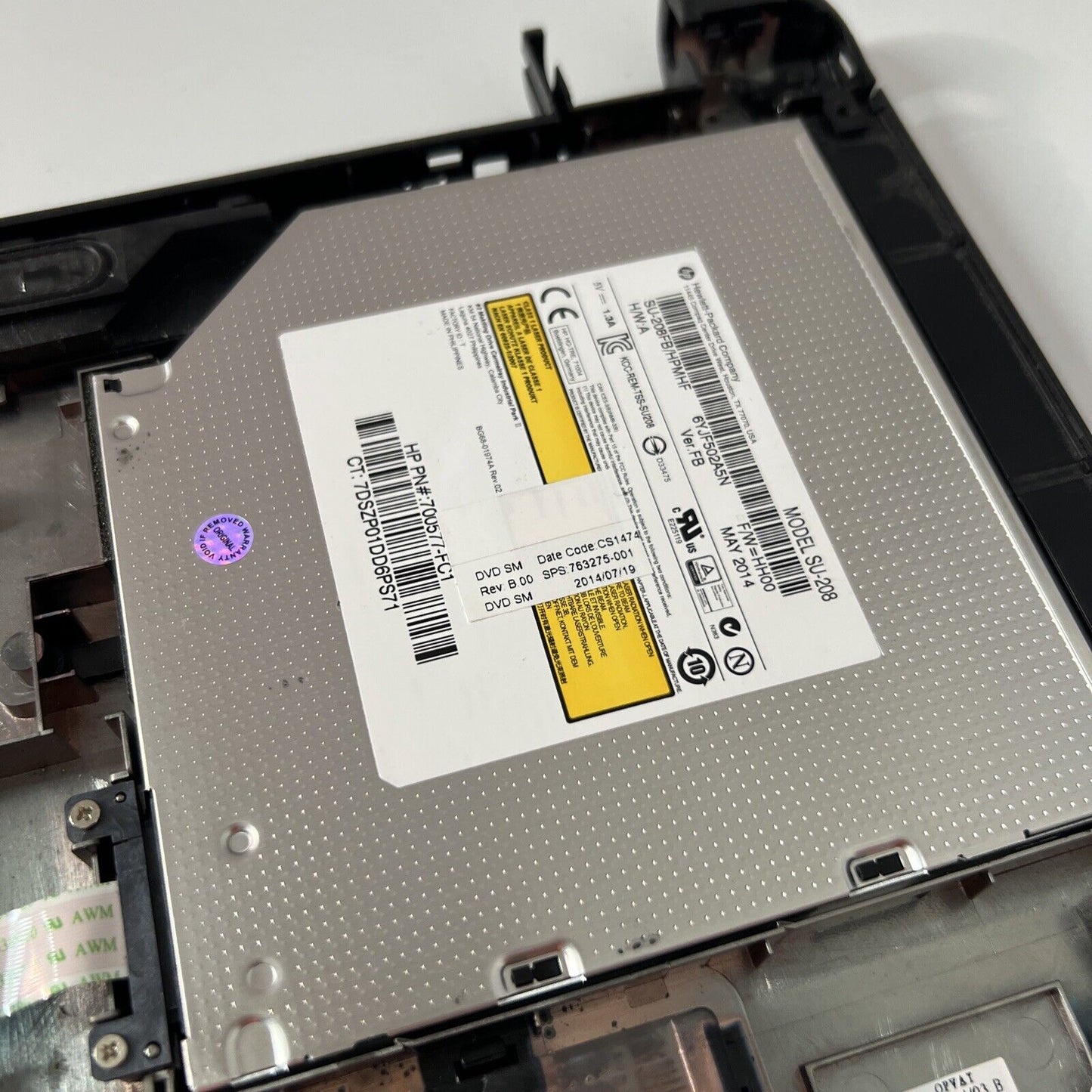 HP 350 G1 Bottom Base Cover DVD Drive USB Board Speakers
