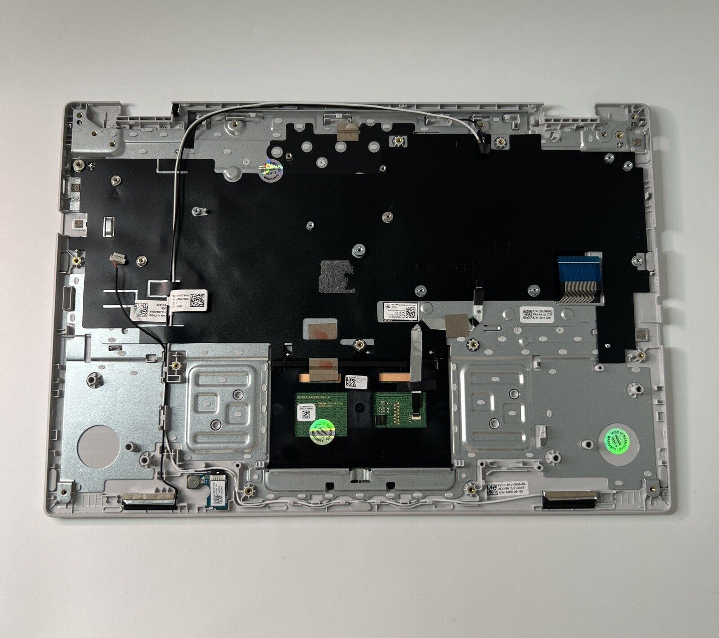 Asus CX1500CN Genuine Palmrest Assembly UK Keyboard Touchpad Silver (VERY GOOD)