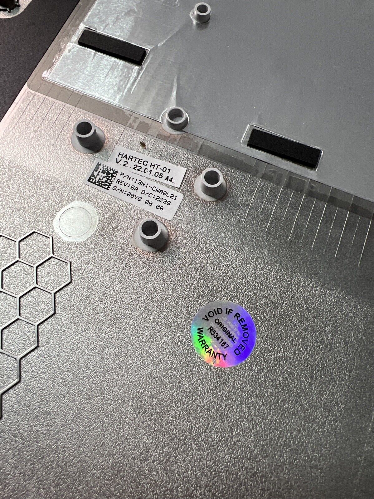 Asus Chromebook CX1500CN Genuine Bottom Base Cover. P/N: 13N1-CWA0L21 Light Grey