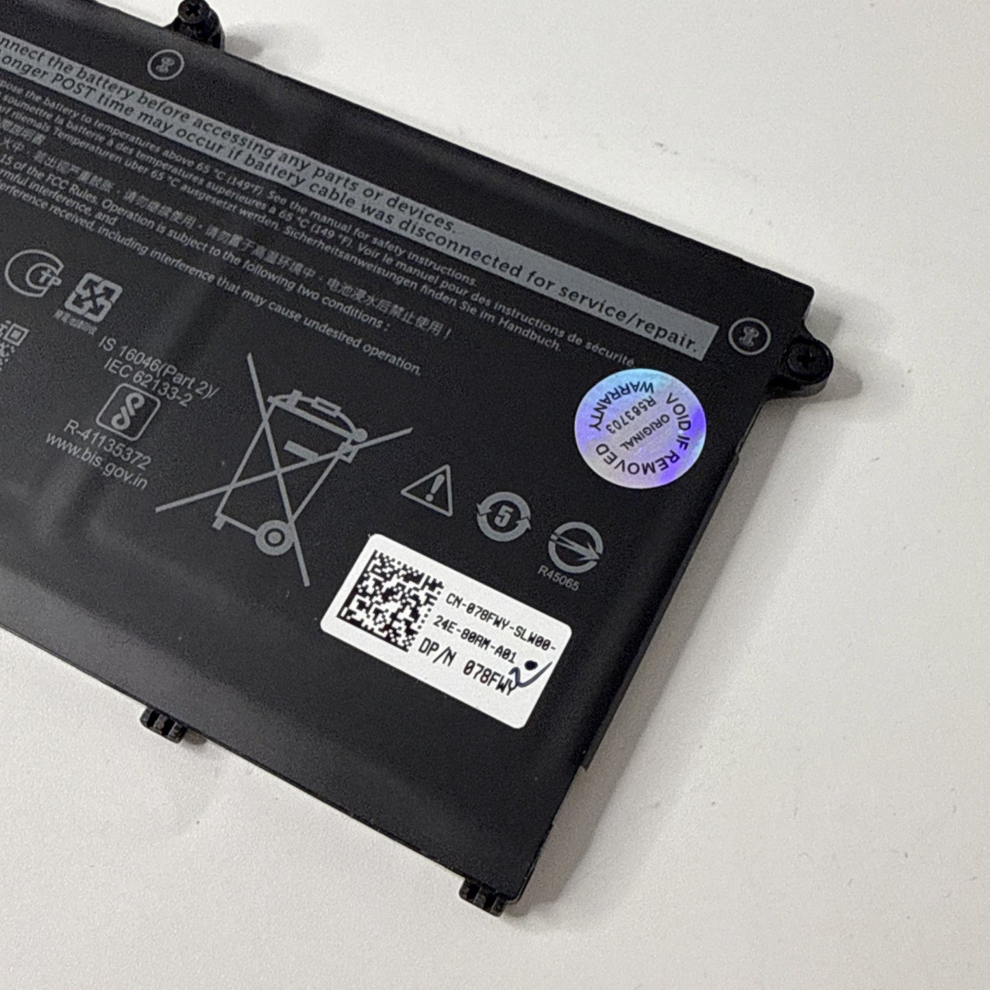 M69D0 Dell Latitude 5530 Genuine Battery 078FWY 41Wh (GOOD HEALTH)