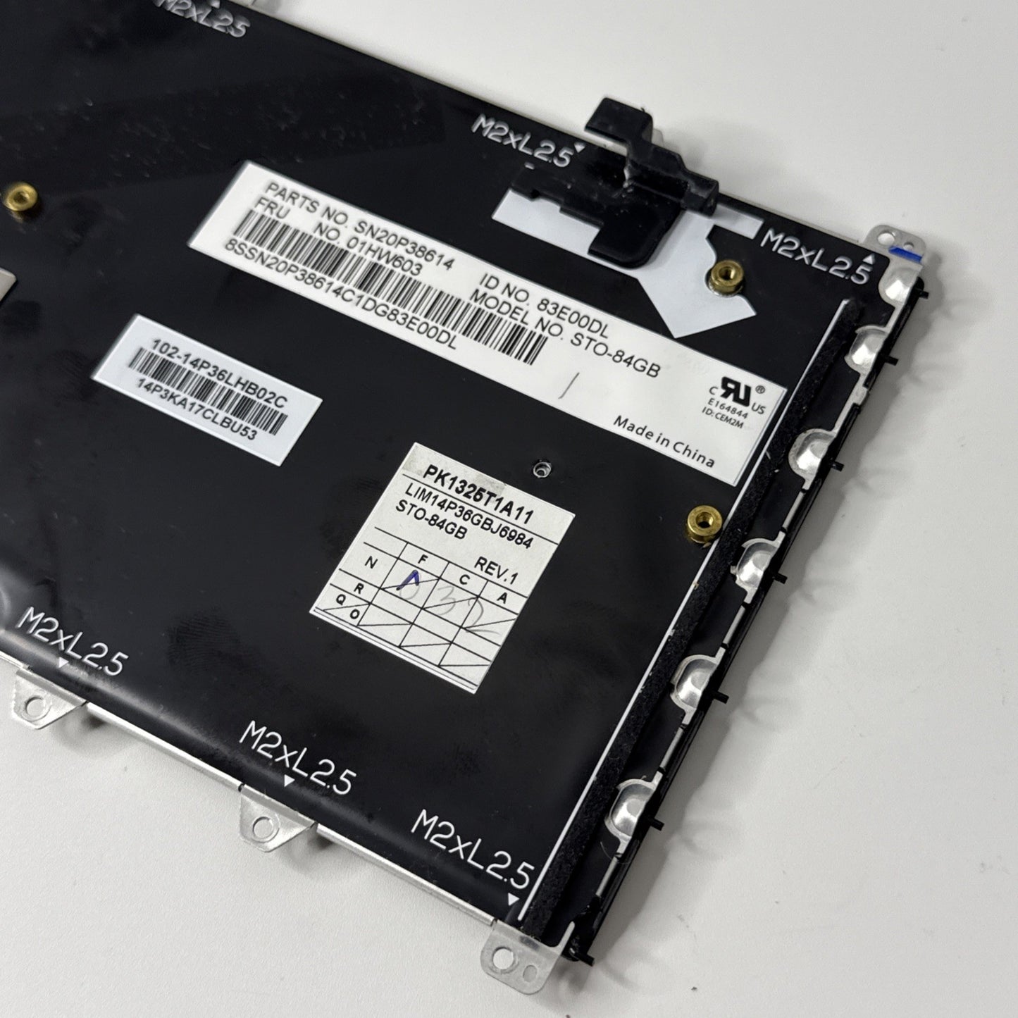 Lenovo Thinkpad Yoga 370 Genuine UK Backlit Keyboard 01HW603 SN20P38614
