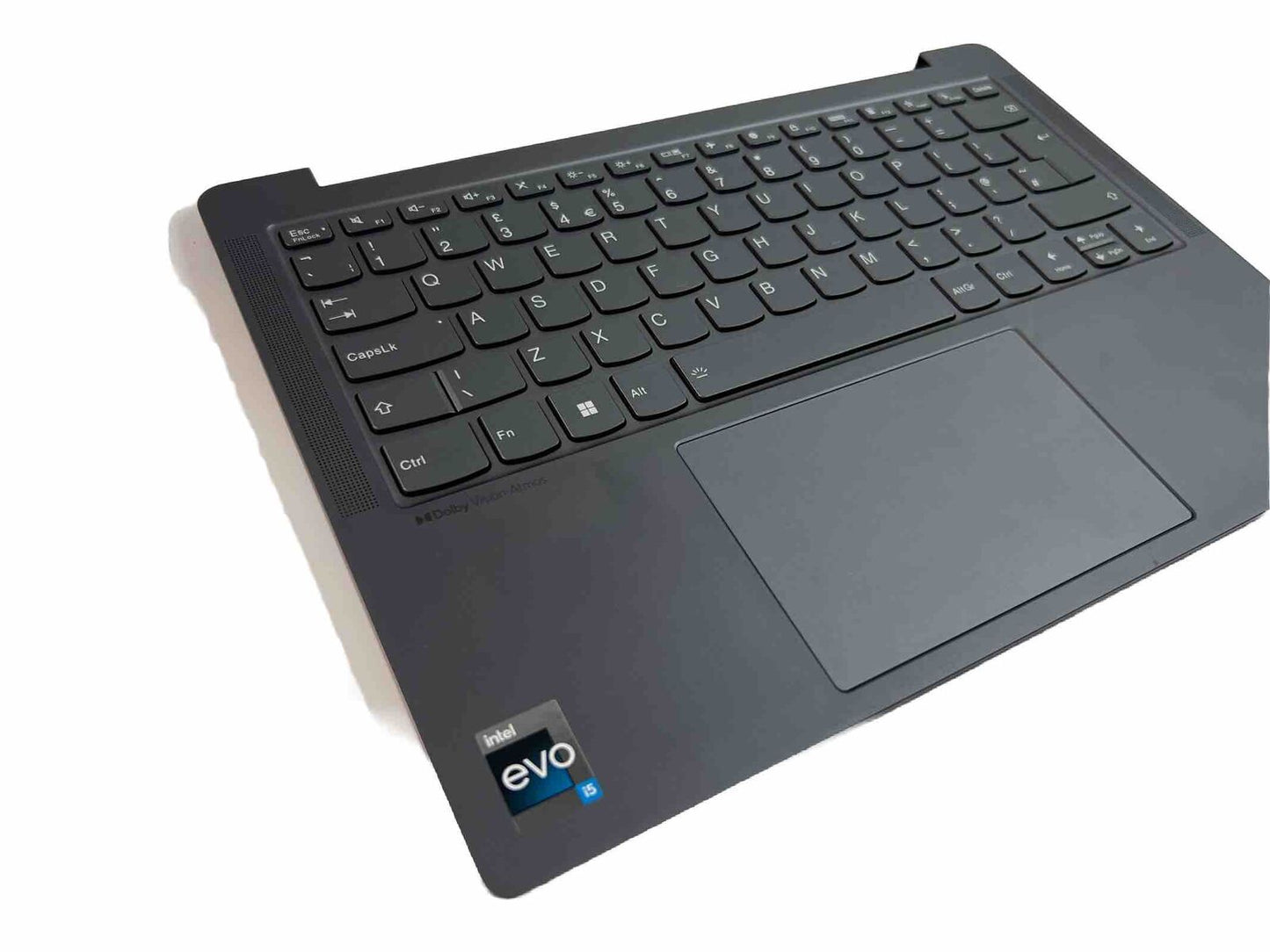 Lenovo Yoga 6 14IAP8 Complete Palmrest Cover Touchpad Keyboard UK Grey Speakers