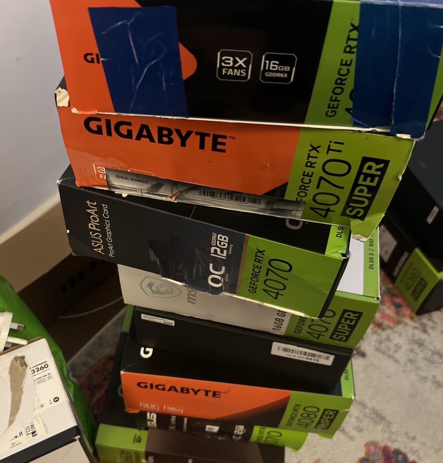 Job Lot Of 10X Graphics Card For Parts No Returns Accepted