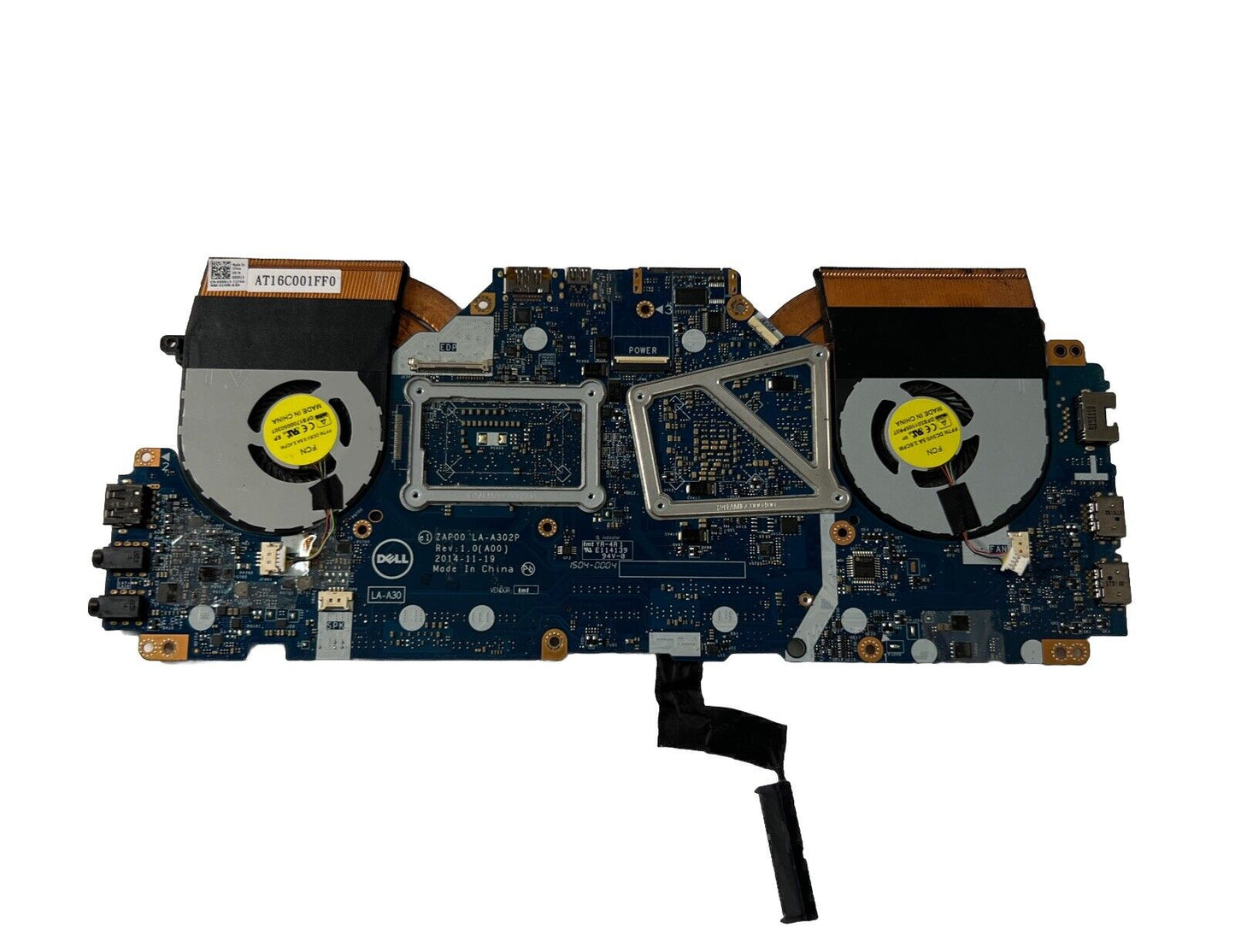 Dell Alienware 13 Motherboard i7-5500u 2.40GHz Heatsink + Fans WORKING