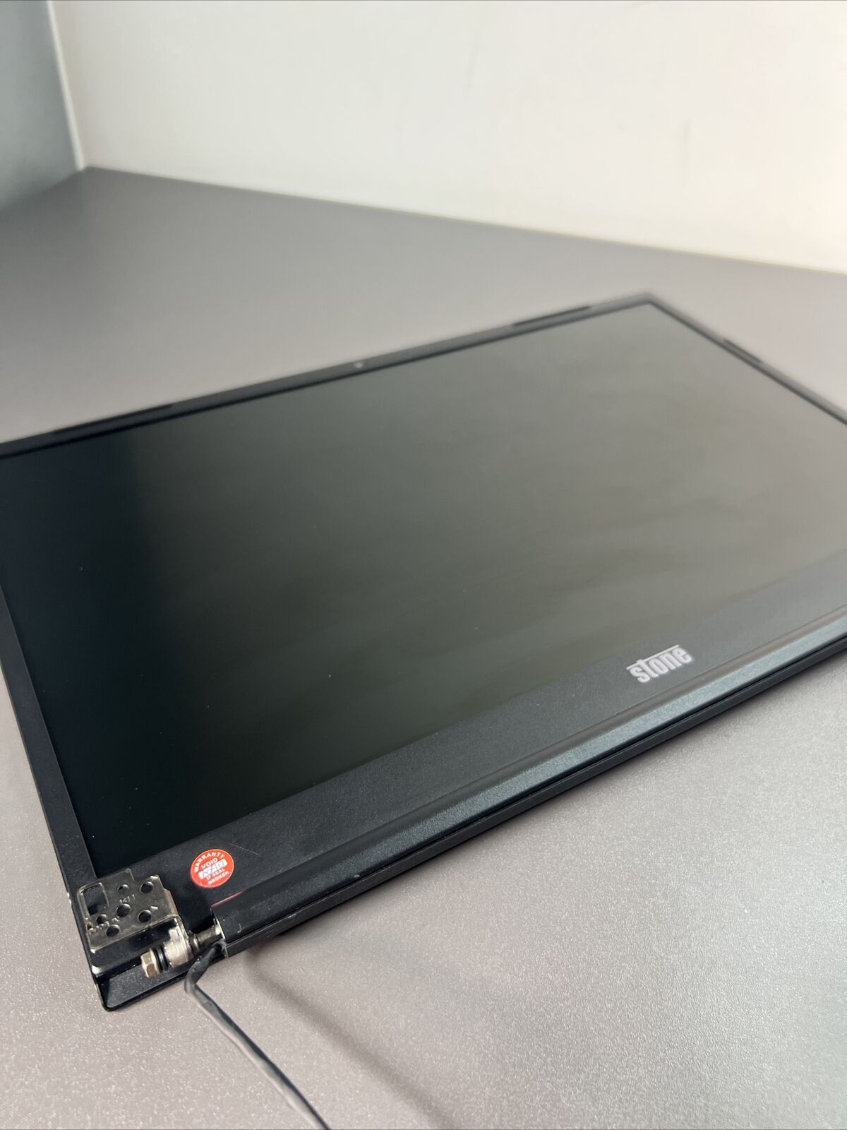 STONE STONEBOOK PRO P1032 LAPTOP SCREEN LID COVER HINGES BEZEL ASSEMBLY BLACK