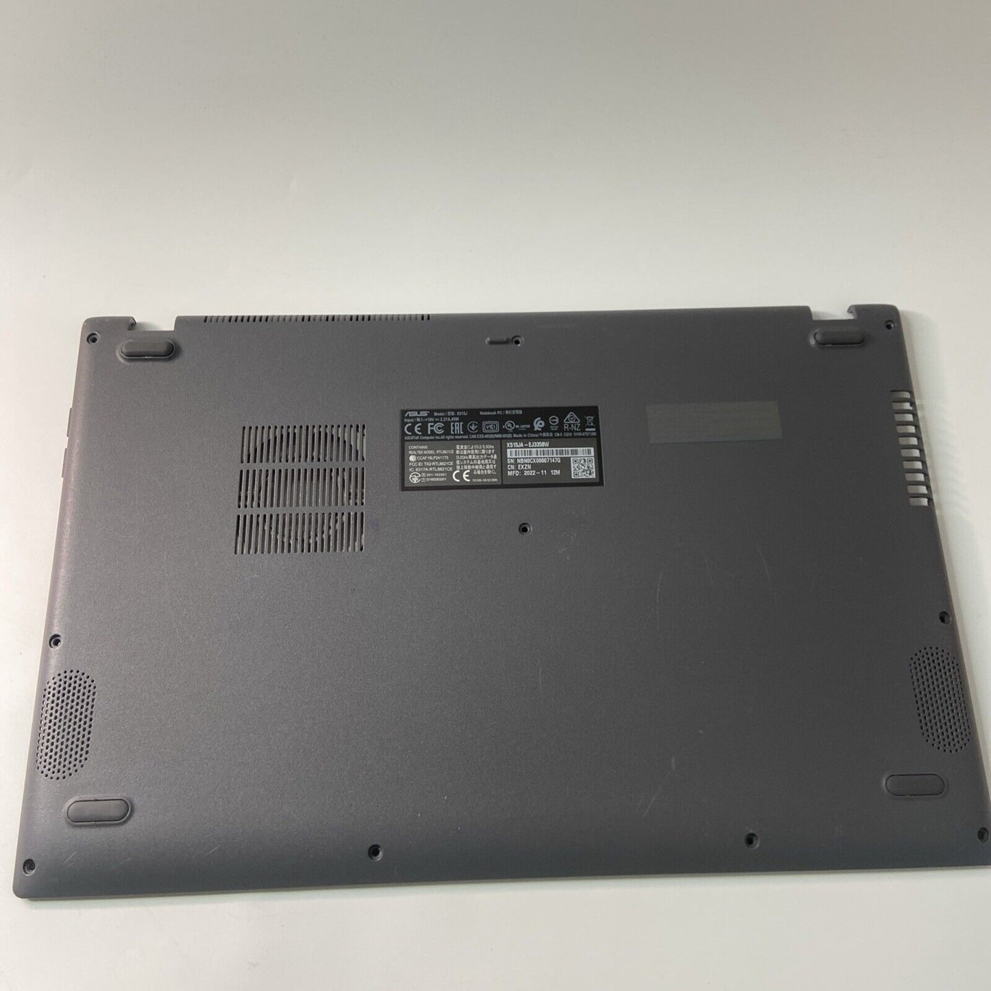 Asus X515JA Bottom Base Cover Grey 3DXKUBAJN00