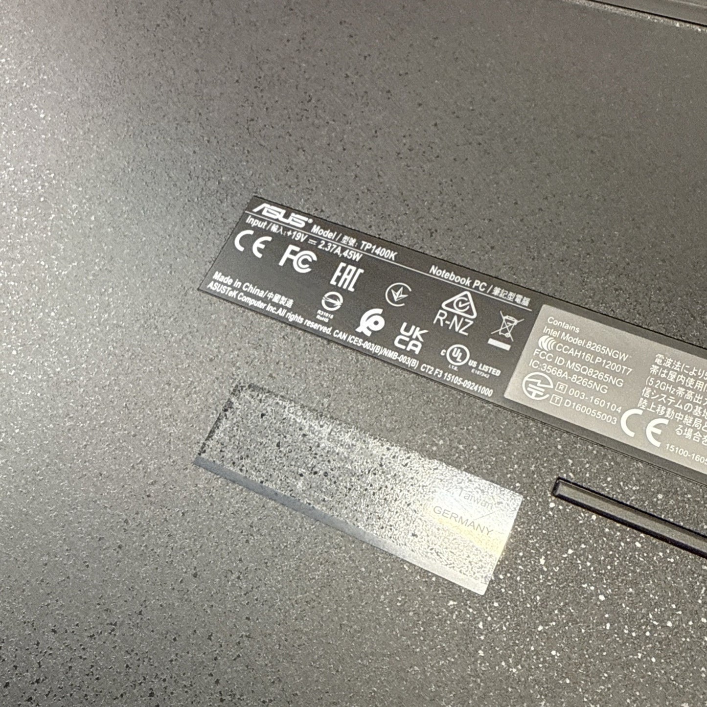 Asus Vivobook Go 14" Flip TP1400KA Base Bottom Cover Lower Case 13N1-E8A0201