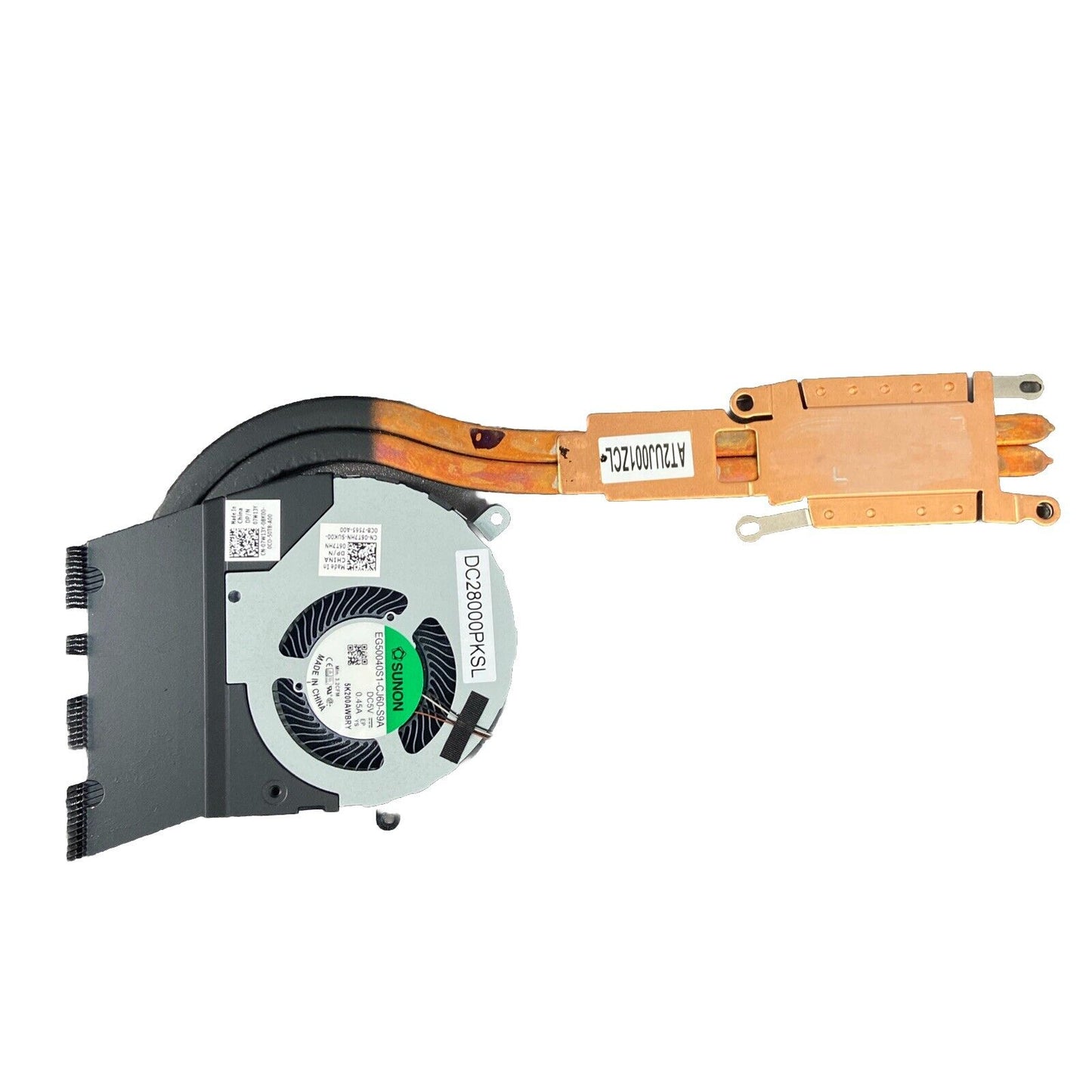 Dell Latitude 5510 4-Pin BGA 1528 CPU Fan with Heatsink 6T7HN 7W1