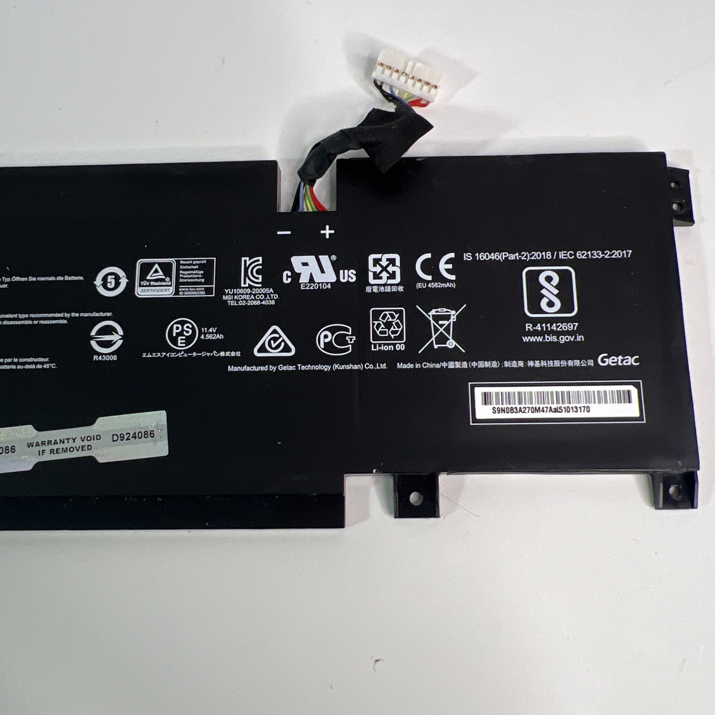 MSI Katana GF76 12UE Genuine Battery – Very Good Health BTY-M492
