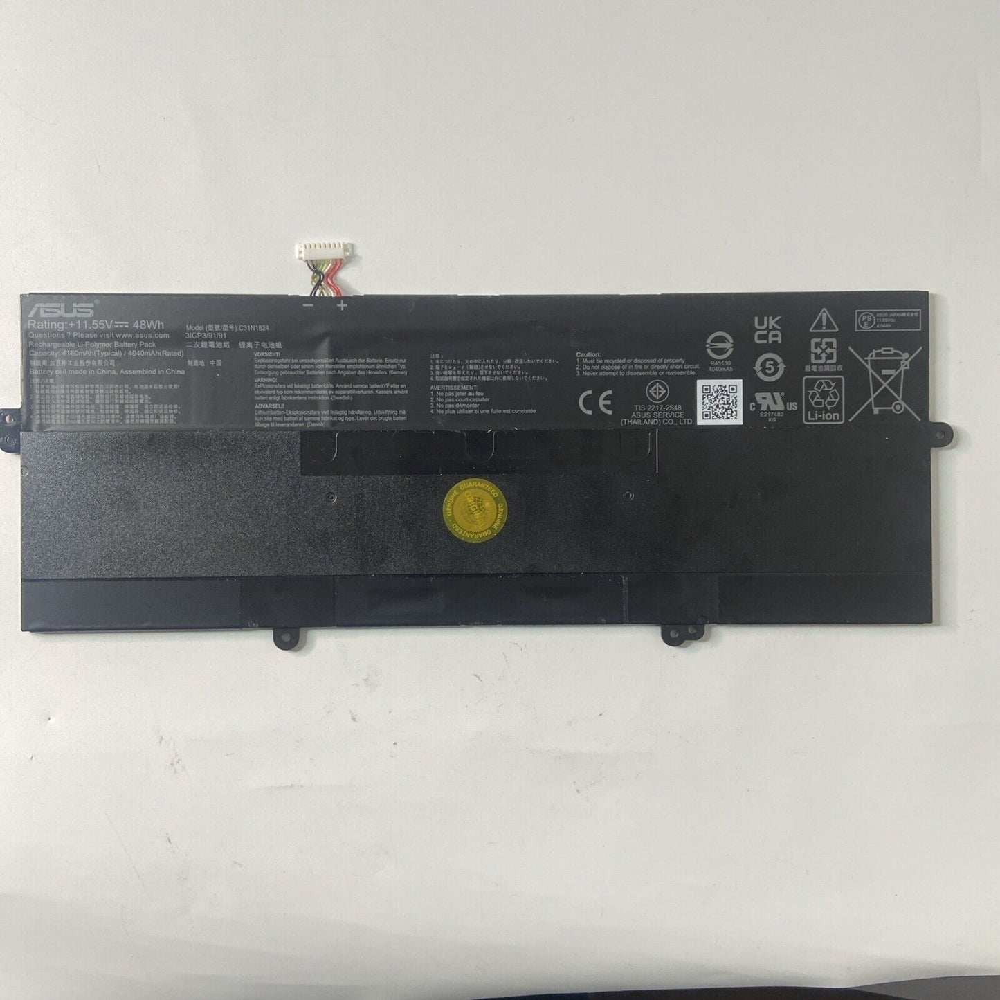 C31N1824 Battery for Asus Chromebook Flip C434, C434T, C434TA, C434TA-AI0041