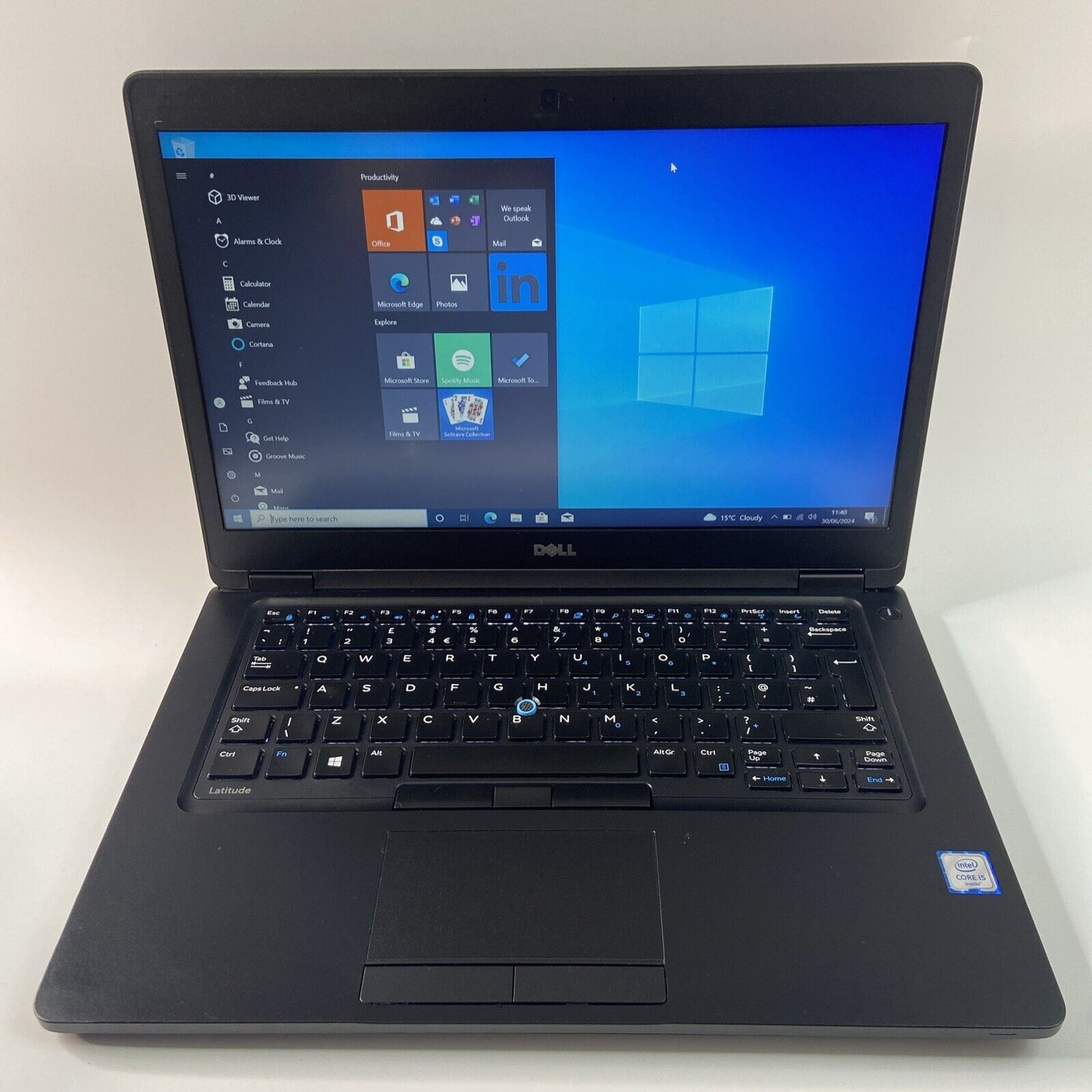 Dell Latitude 5480 Core i5-7th Gen 16GB 256GB SSD 14" FHD Win 10 pro Laptop