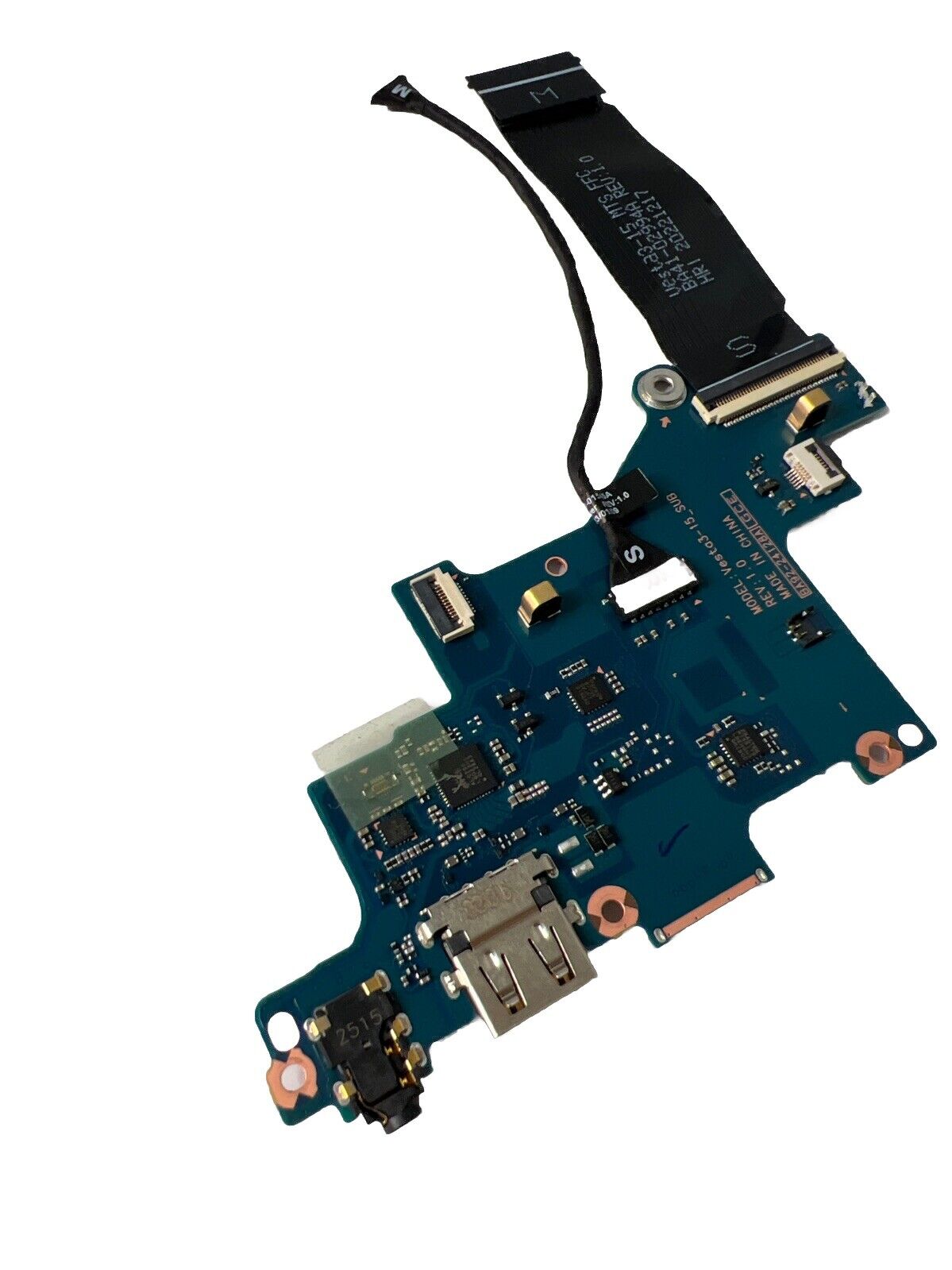 Samsung Galaxy Book 3 NP750QFG USB Audio Card Reader Board & Cables BA92-24128A
