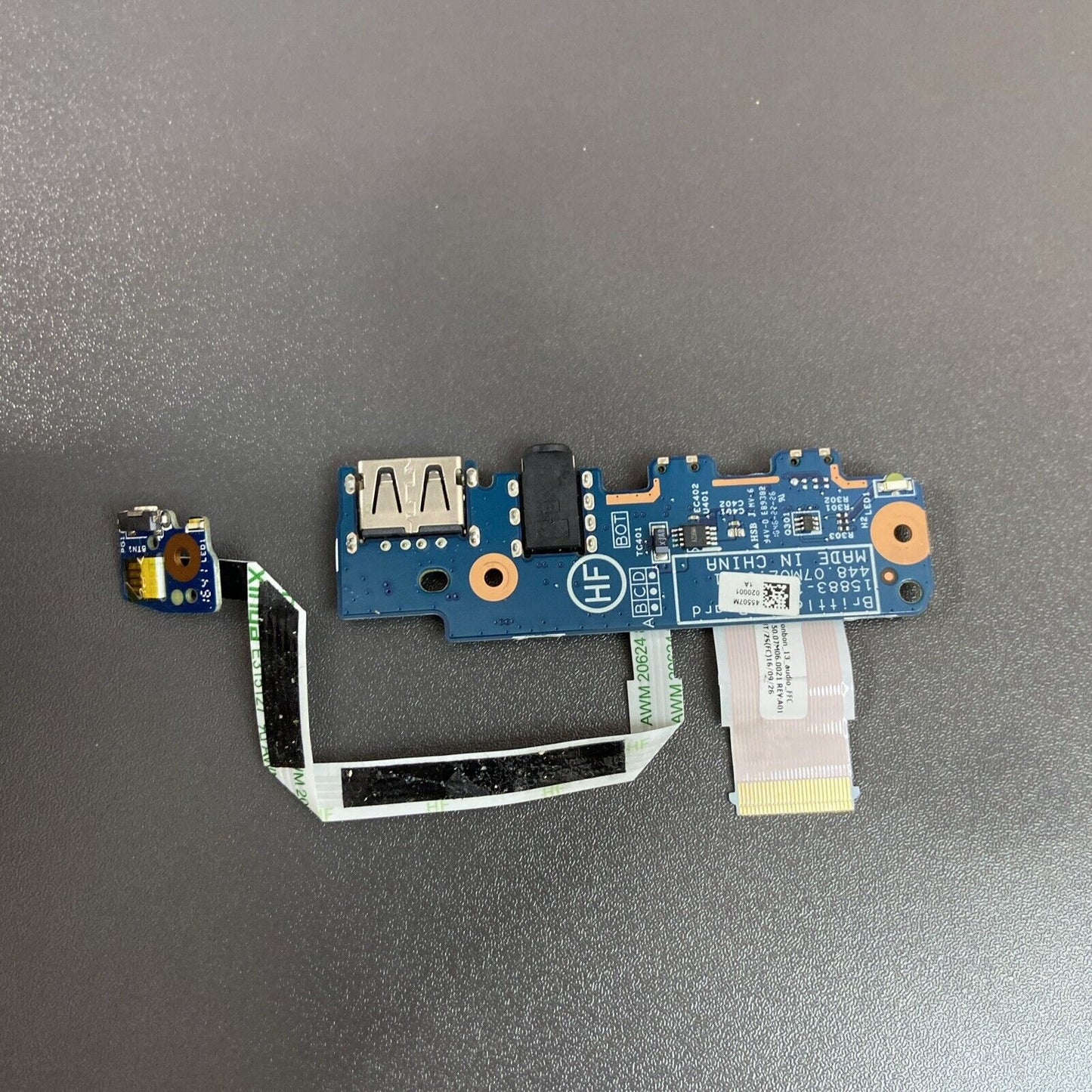 HP Pavilion X360 13-U 13-U005NA audio USB port board and cable 455.07M02.0001