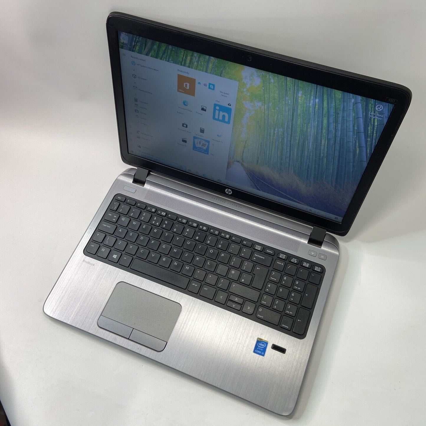 HP ProBook 450 G2 - Core i5-5th Gen, 8GB RAM, 128GB SSD Windows 10 Pro Laptop