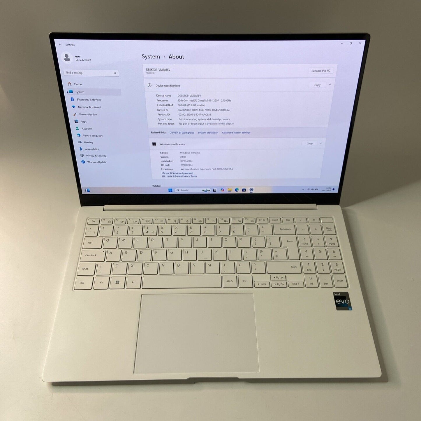 Samsung Galaxy Book2 Pro 15.6” Laptop - Intel Core i7-1260P 16GB RAM 256GB SSD