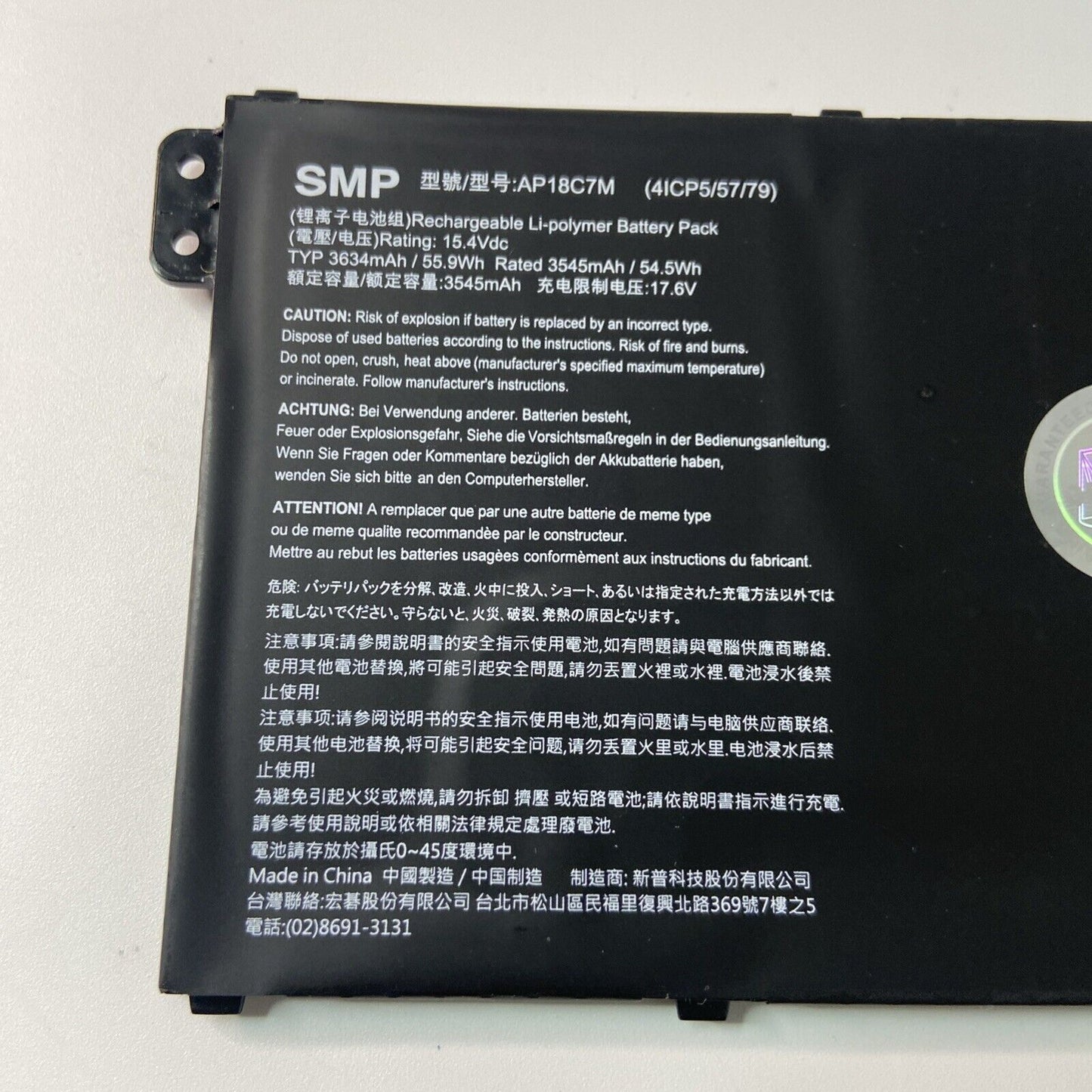 Genuine Acer Chromebook CP514-1H Chromebook CB317-1H Series Battery