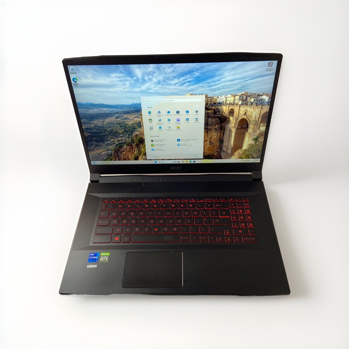 MSI Katana GF76 17.3" Gaming Laptop Intel i7-12700H RTX 3060 16GB 256GB SSD