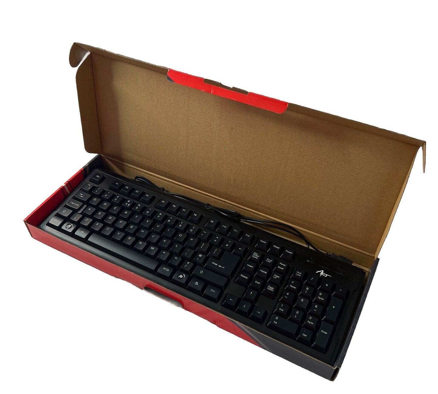 Classica Plus AK-45CU Wired Computer Keyboard UK Layout BLACK