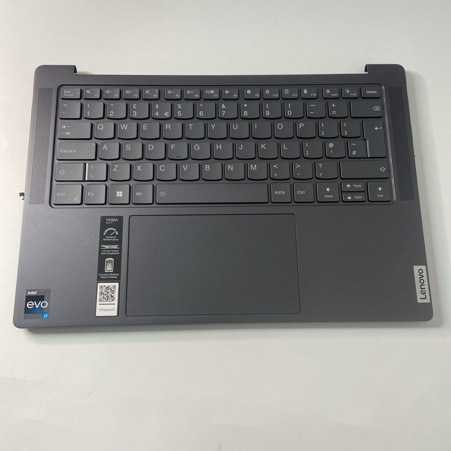 Lenovo Yoga Pro 7 14IRH8 Complete Palmrest Assembly UK Keyboard & Touchpad