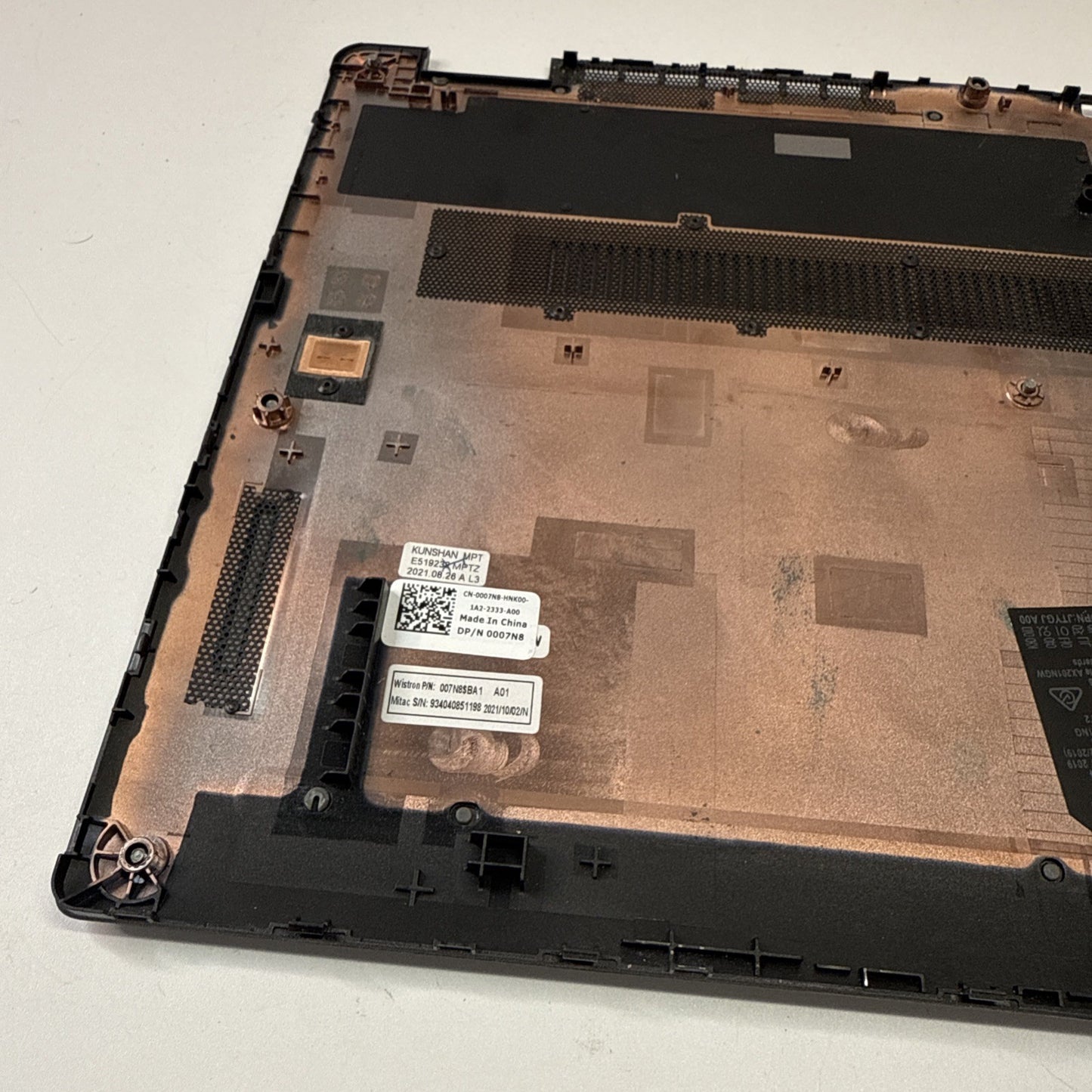 Genuine Dell Latitude 5320 Base bottom Cover 0007N8 Silver