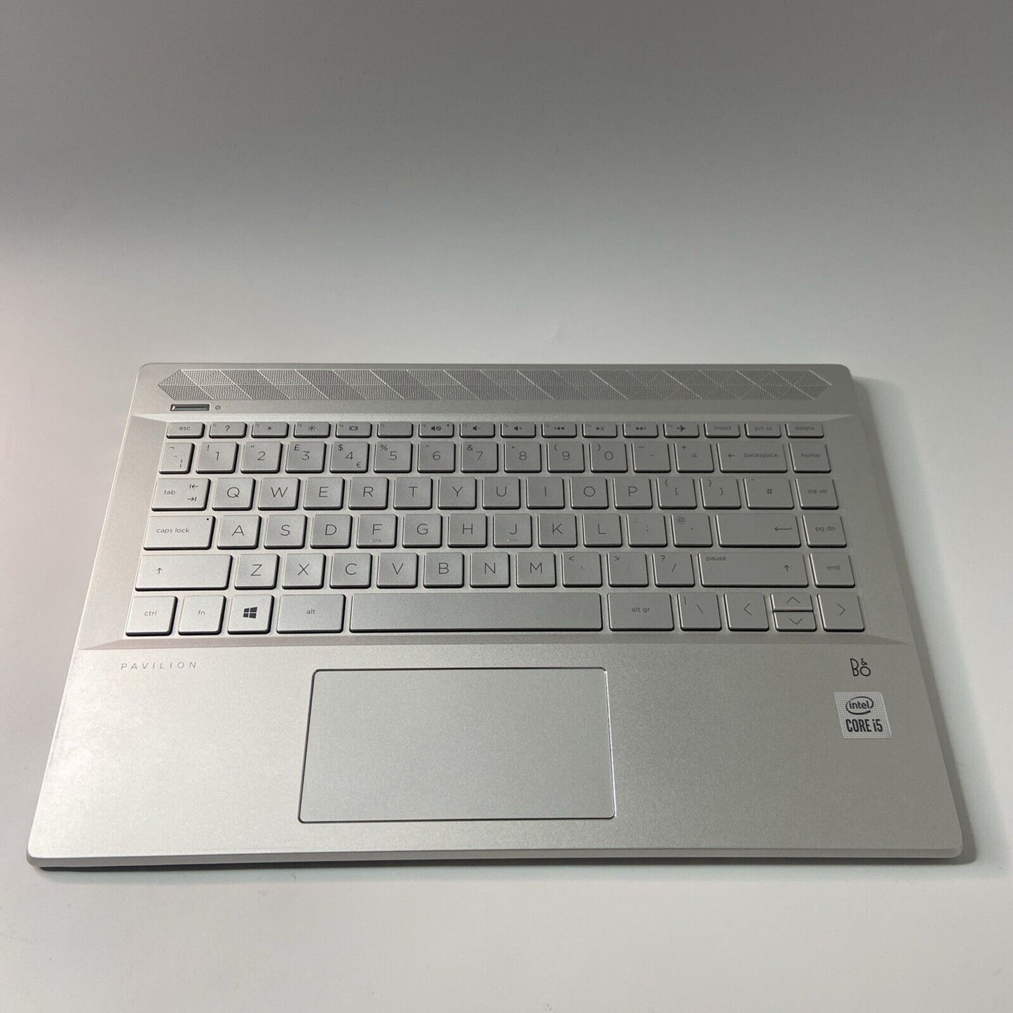 HP Pavilion 14-CE3510SA Complete Palmrest Assembly UK Keyboard Touchpad Silver