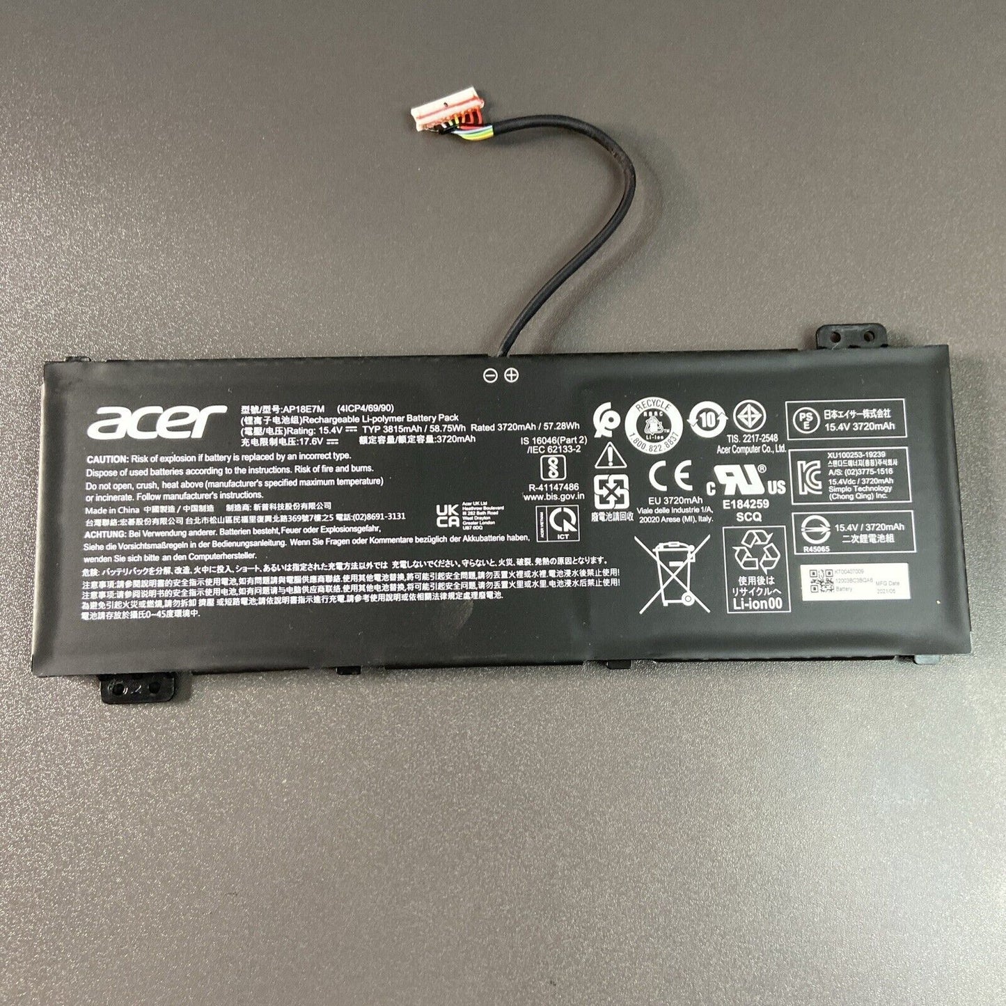 AP18E7M Battery Acer Predator Helios 300 PH315-52 PH317-53 AP18E8M UK