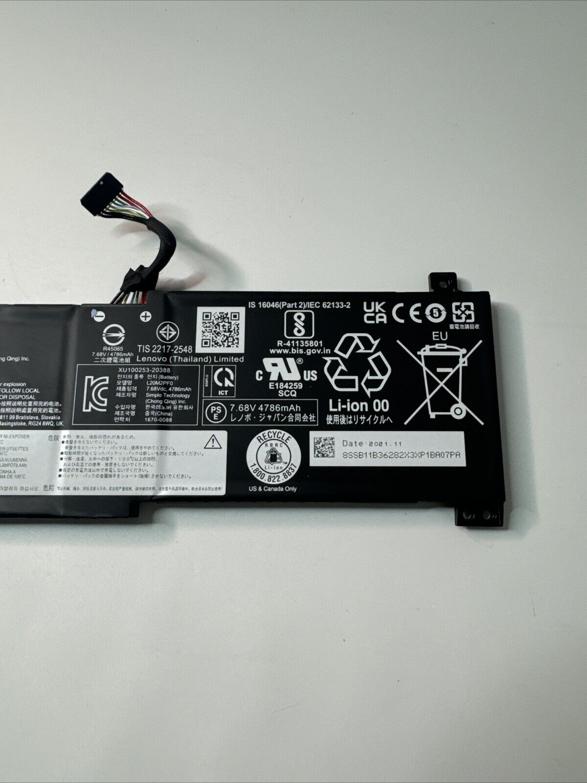 Genuine Lenovo V14 G2-ITL Laptop Battery L20M2PF0
