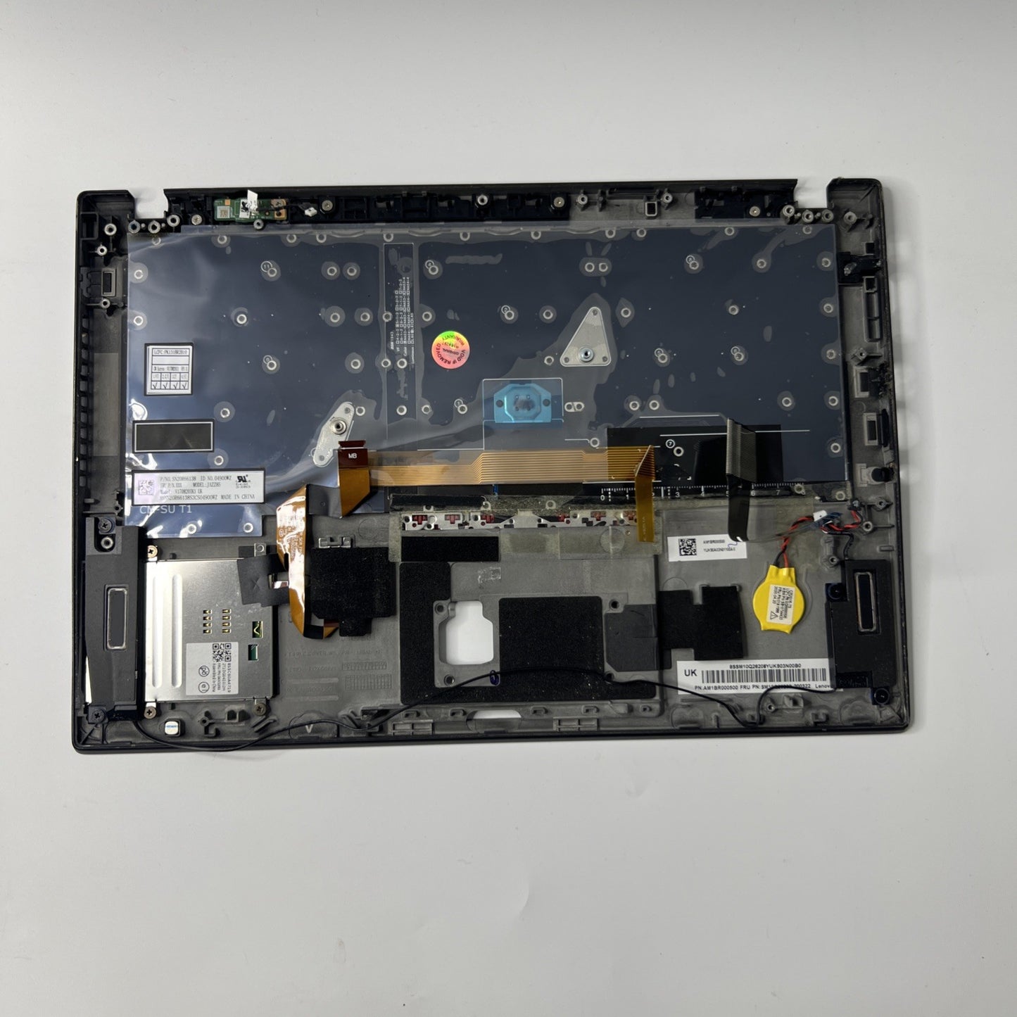 Genuine Lenovo T490s Palmrest Assembly UK Keyboard Black AM1BR000500 Read Desc