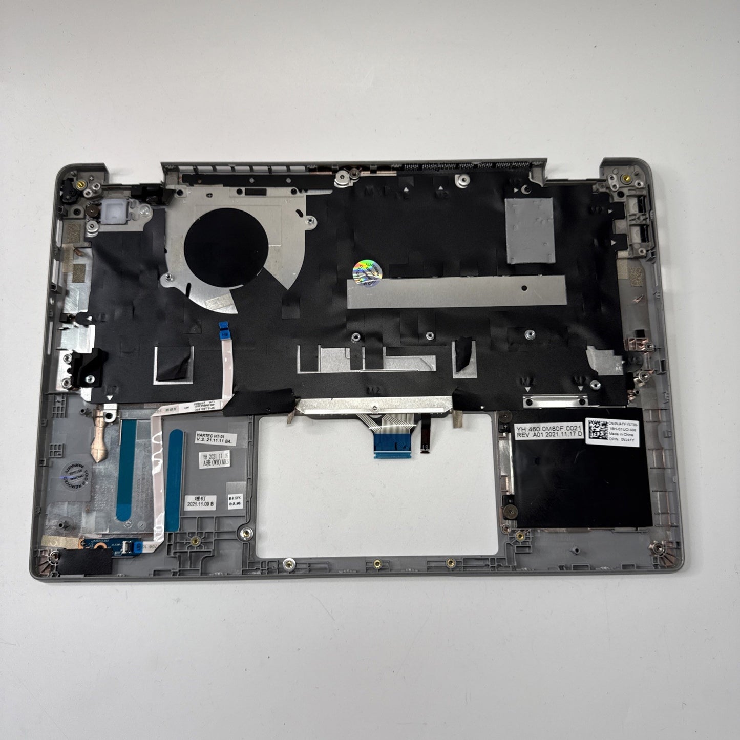 Genuine Dell Latitude 5320 Palmrest & UK Keyboard Silver 0VJ41Y (Paint Chipping)