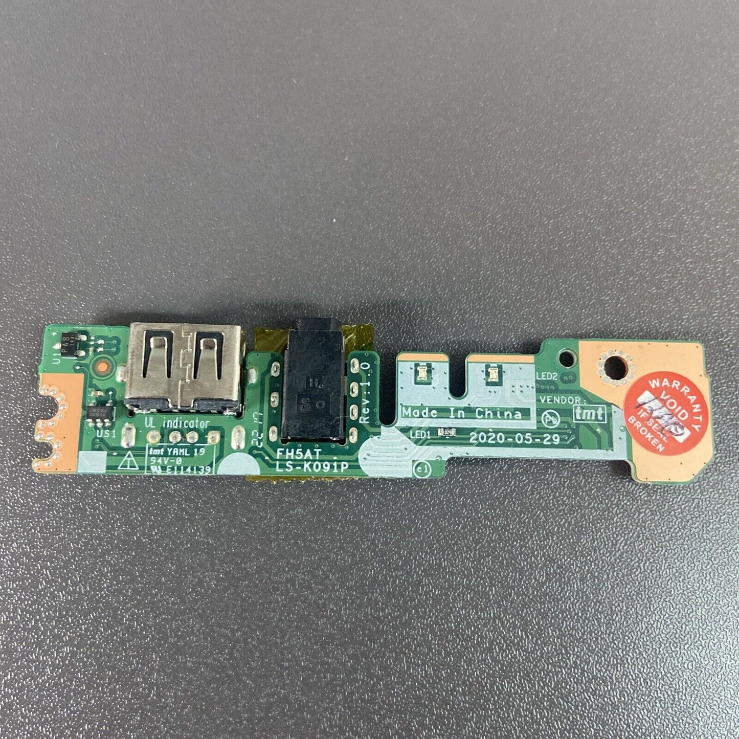 Acer Aspire A317-53 Audio USB Port Board 55.A6MN2.001